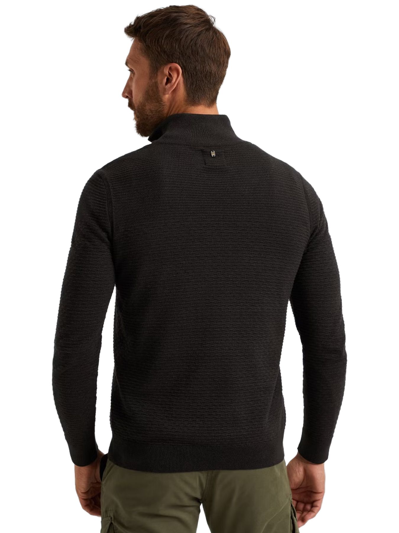 Pme Legend Half zip collar cotton mouline (or Black 2900156400052