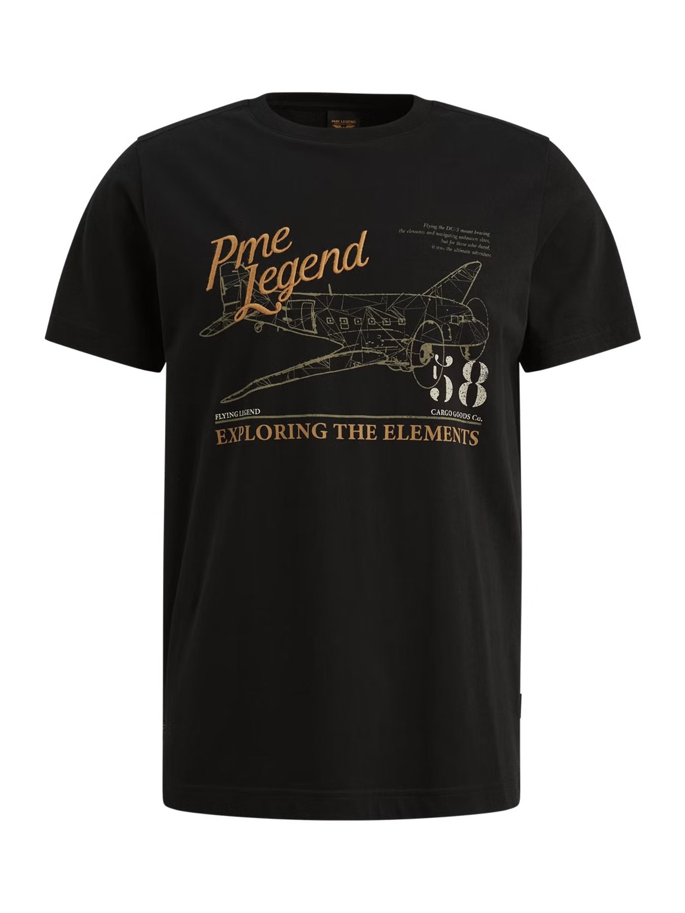 Pme Legend Short sleeve r-neck single jersey Black 2900156401035