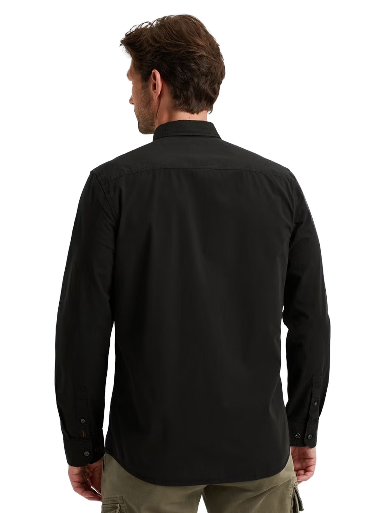 Pme Legend LONG SLEEVE SHIRT Satin Jersey Black 2900156404029