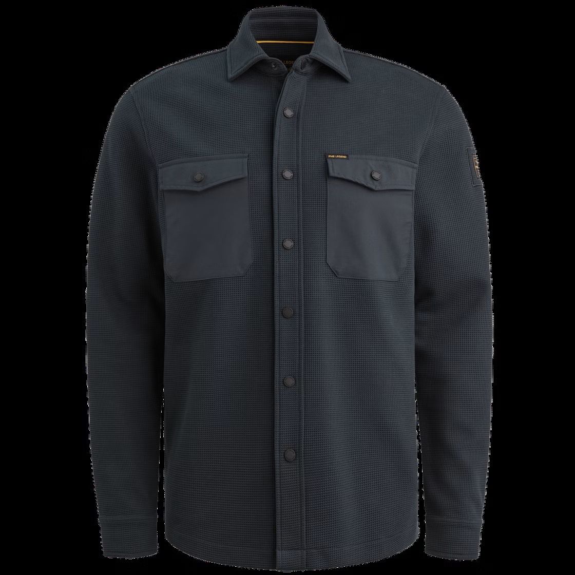 Pme Legend LONG SLEEVE SHIRT Waffle Jersey Carbon 2900156406016