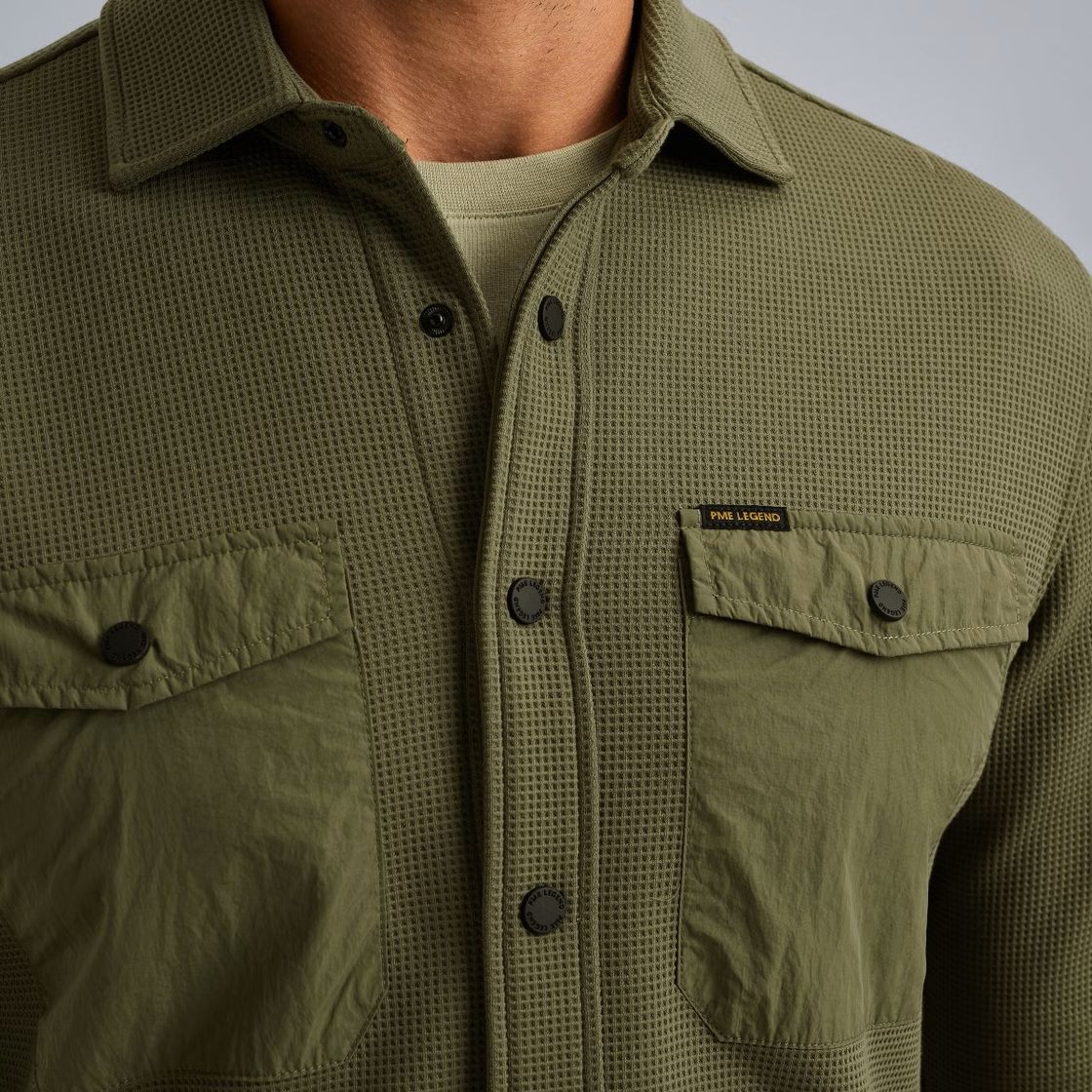 Pme Legend LONG SLEEVE SHIRT Waffle Jersey Four Leaf Clover 2900156407051