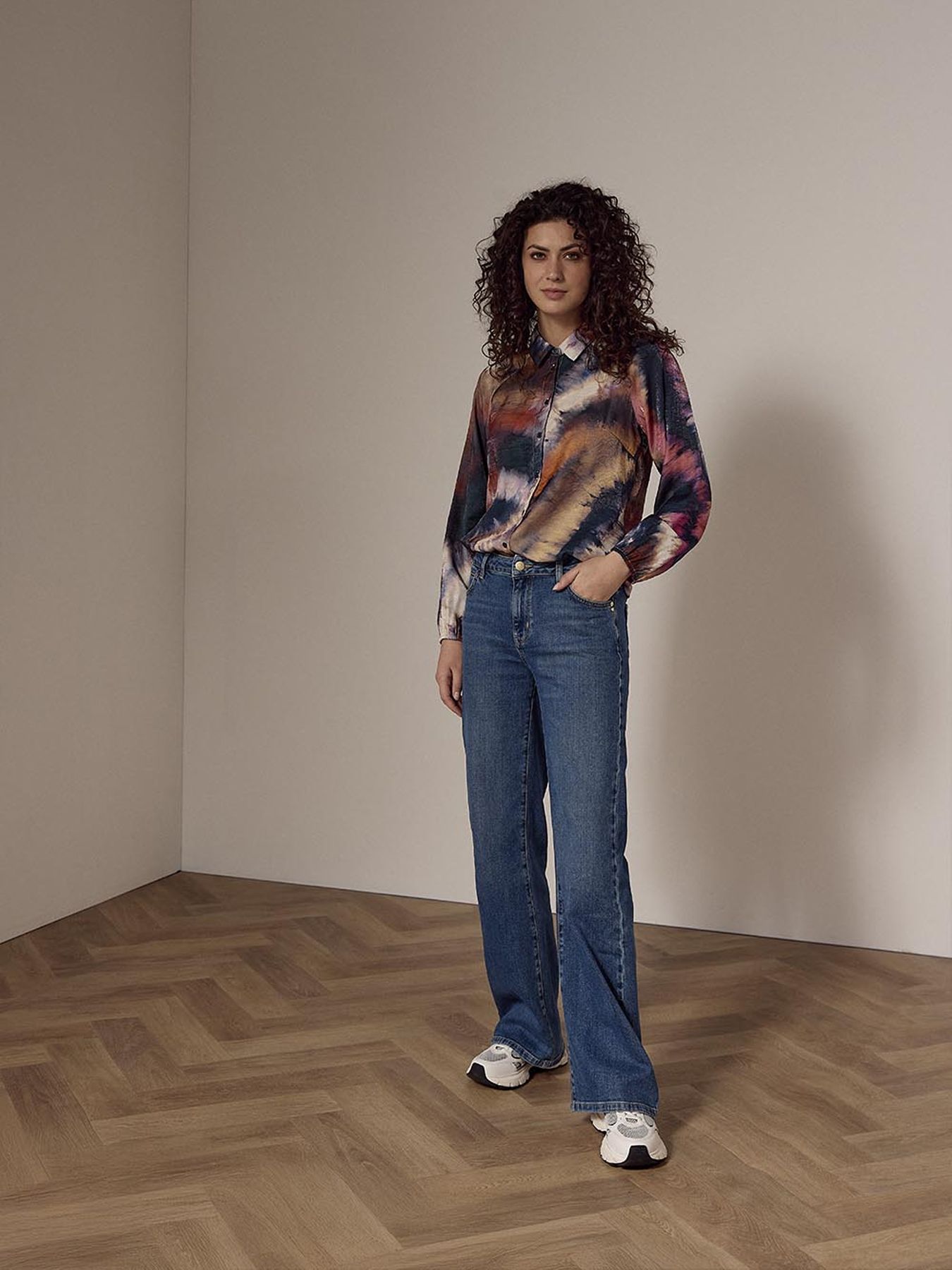 Tramontana Blouse Tie Dye Frost Print Multi Colours 099992 2900156423020