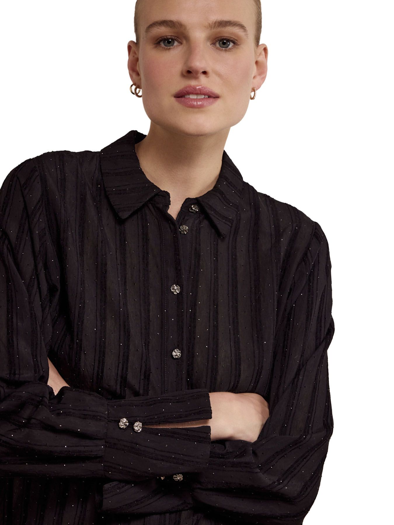 Tramontana Blouse Rhinestones Black 009000 2900156425031 Tramontana Blouse Rhinestones Black 009000 2900156425031