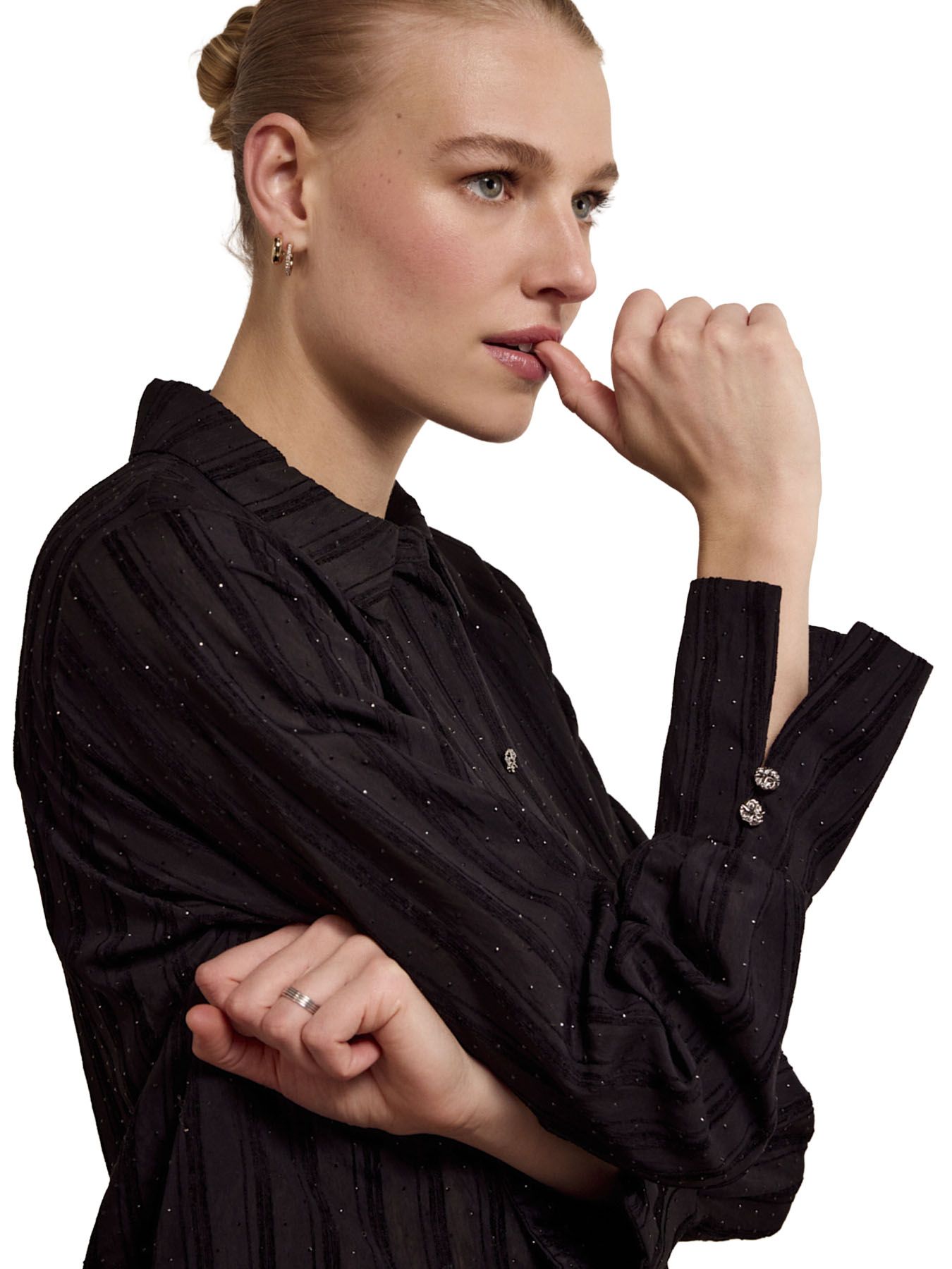 Tramontana Blouse Rhinestones Black 009000 2900156425031 Tramontana Blouse Rhinestones Black 009000 2900156425031