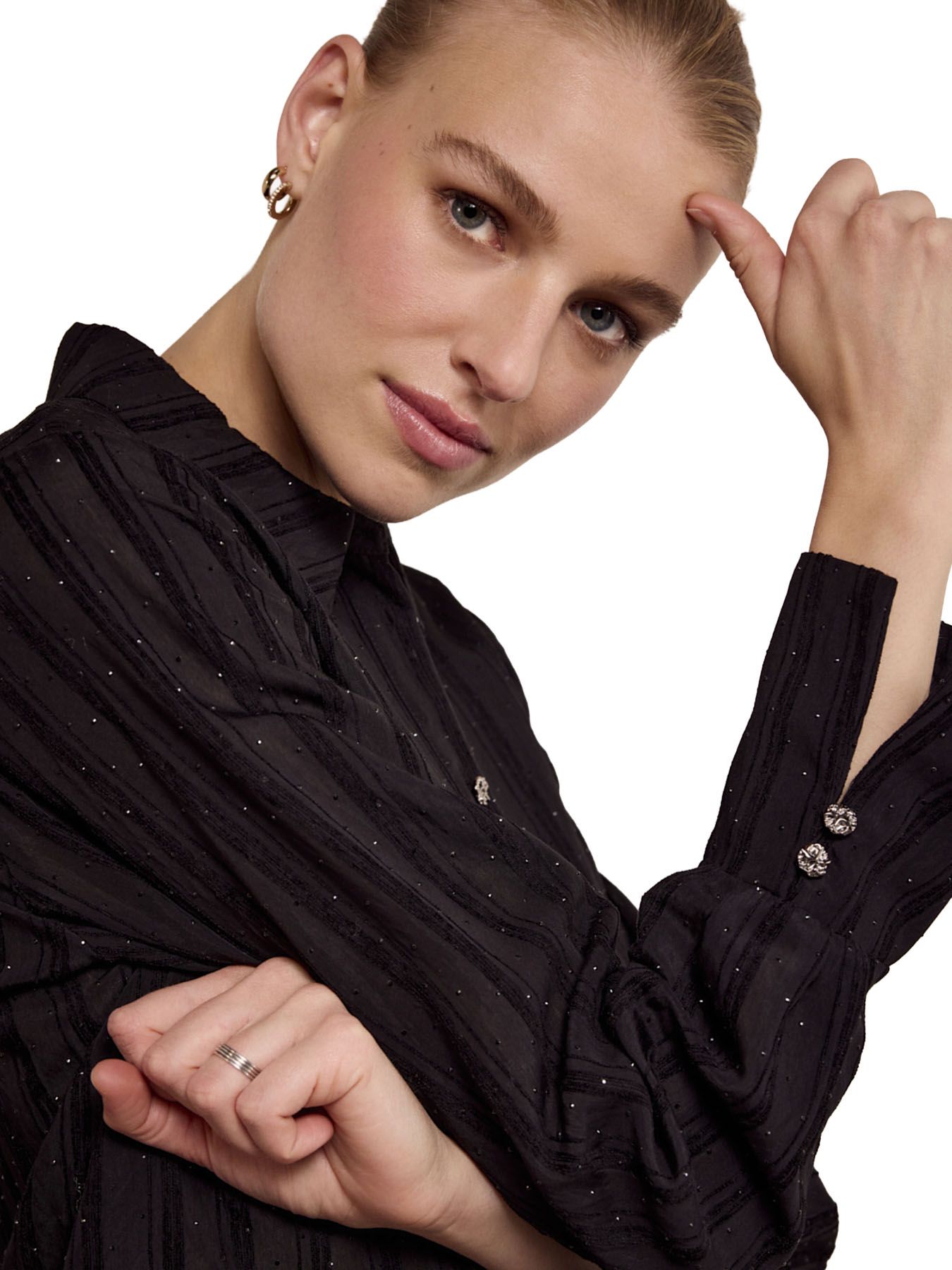 Tramontana Blouse Rhinestones Black 009000 2900156425031 Tramontana Blouse Rhinestones Black 009000 2900156425031