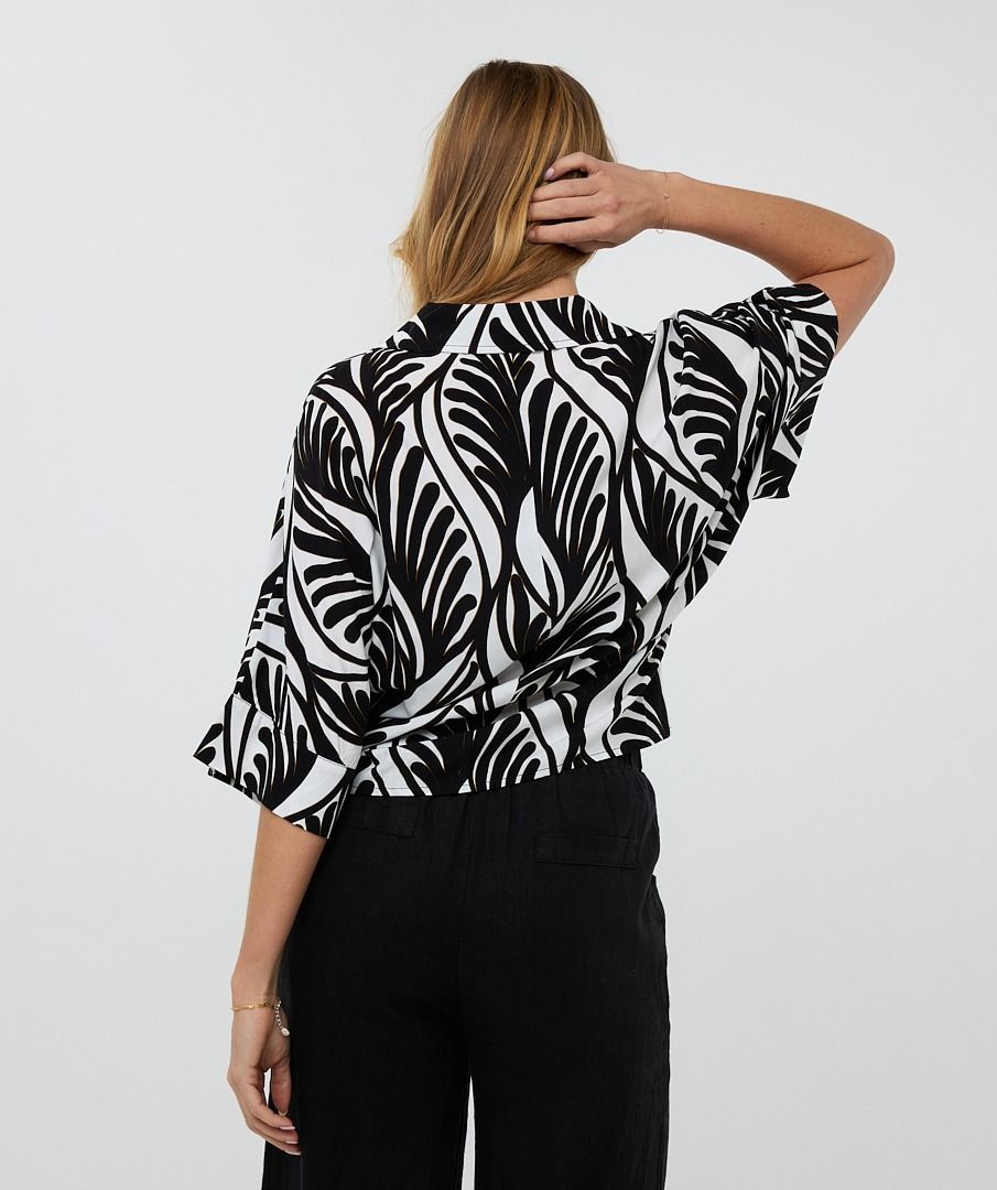 Esqualo Blouse knot Summer vibes 999 print 2900156440140