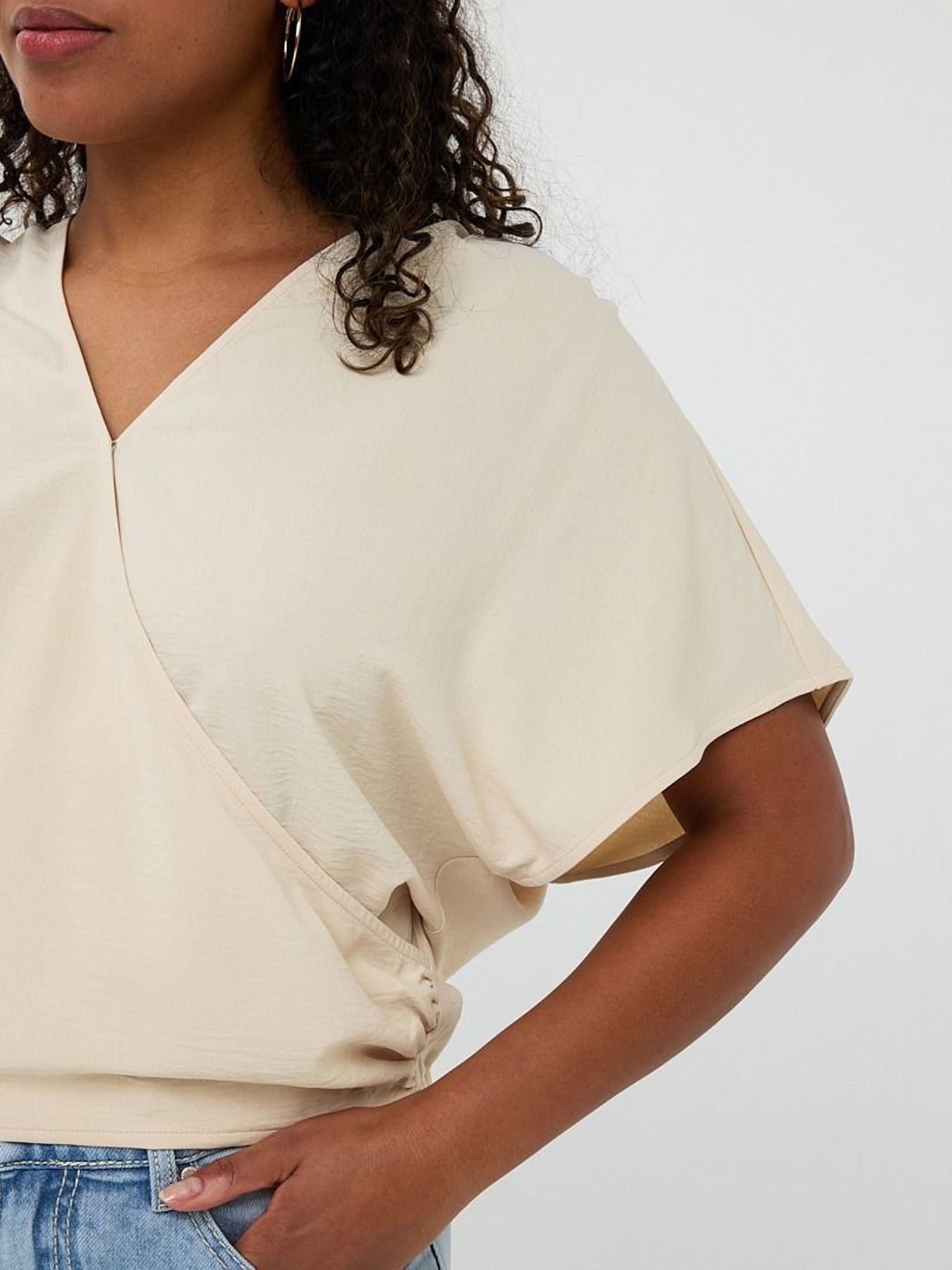 Esqualo Top overlap crinkle 000 black 2900156442120