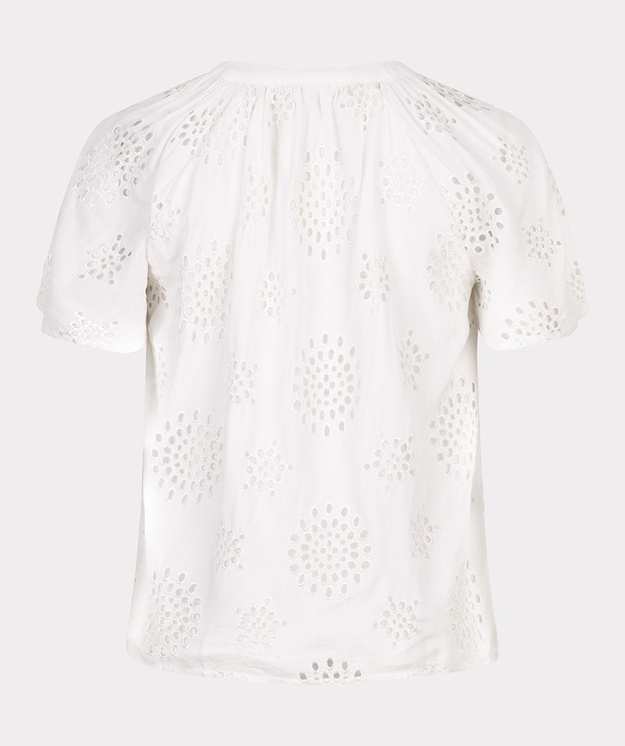 Esqualo Blouse allover embroidery 120 off white 2900156446135