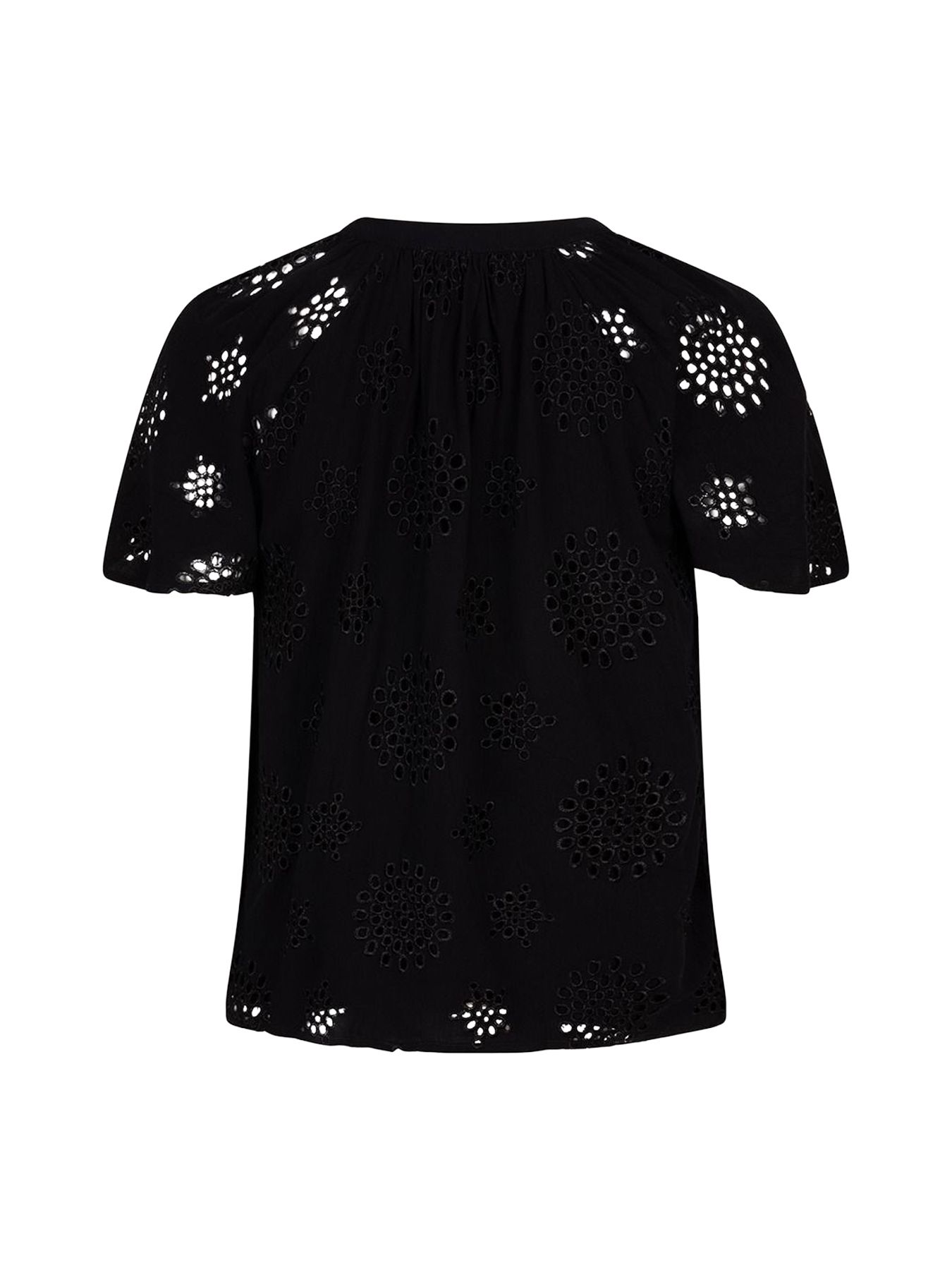 Esqualo Blouse allover embroidery 000 black 2900156445121 Esqualo Blouse allover embroidery 000 black 2900156445121