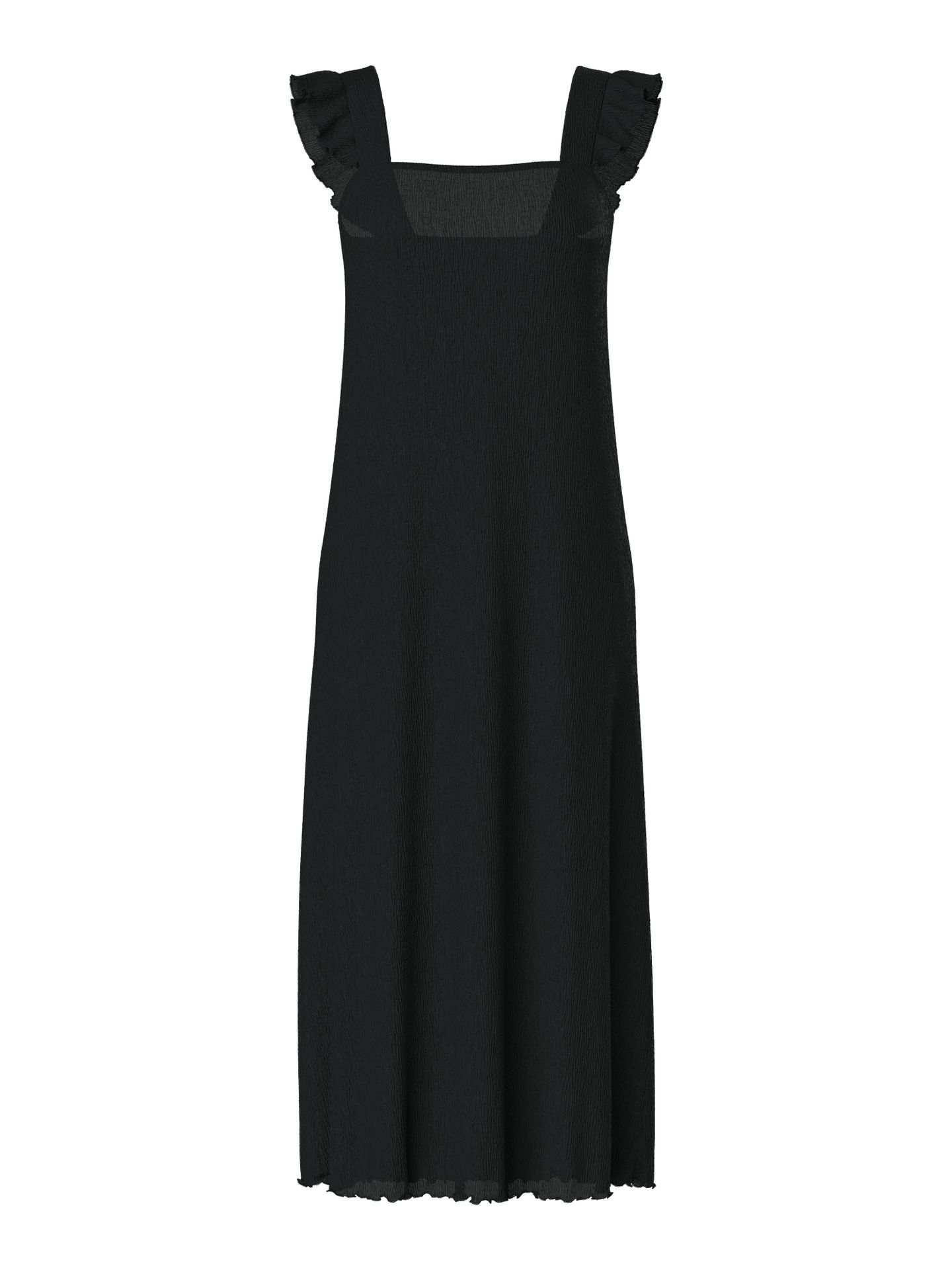 Pieces PCFLORA STRAP FLOUNCE DRESS JRS BC Black 2900156455021