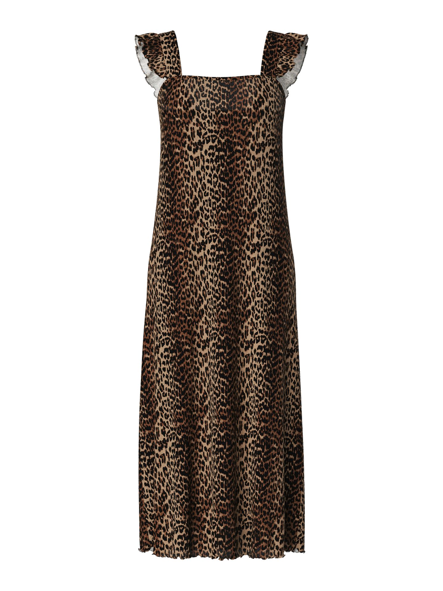 Pieces PCFLORA STRAP FLOUNCE DRESS JRS BC Black/Leo 2900156451047