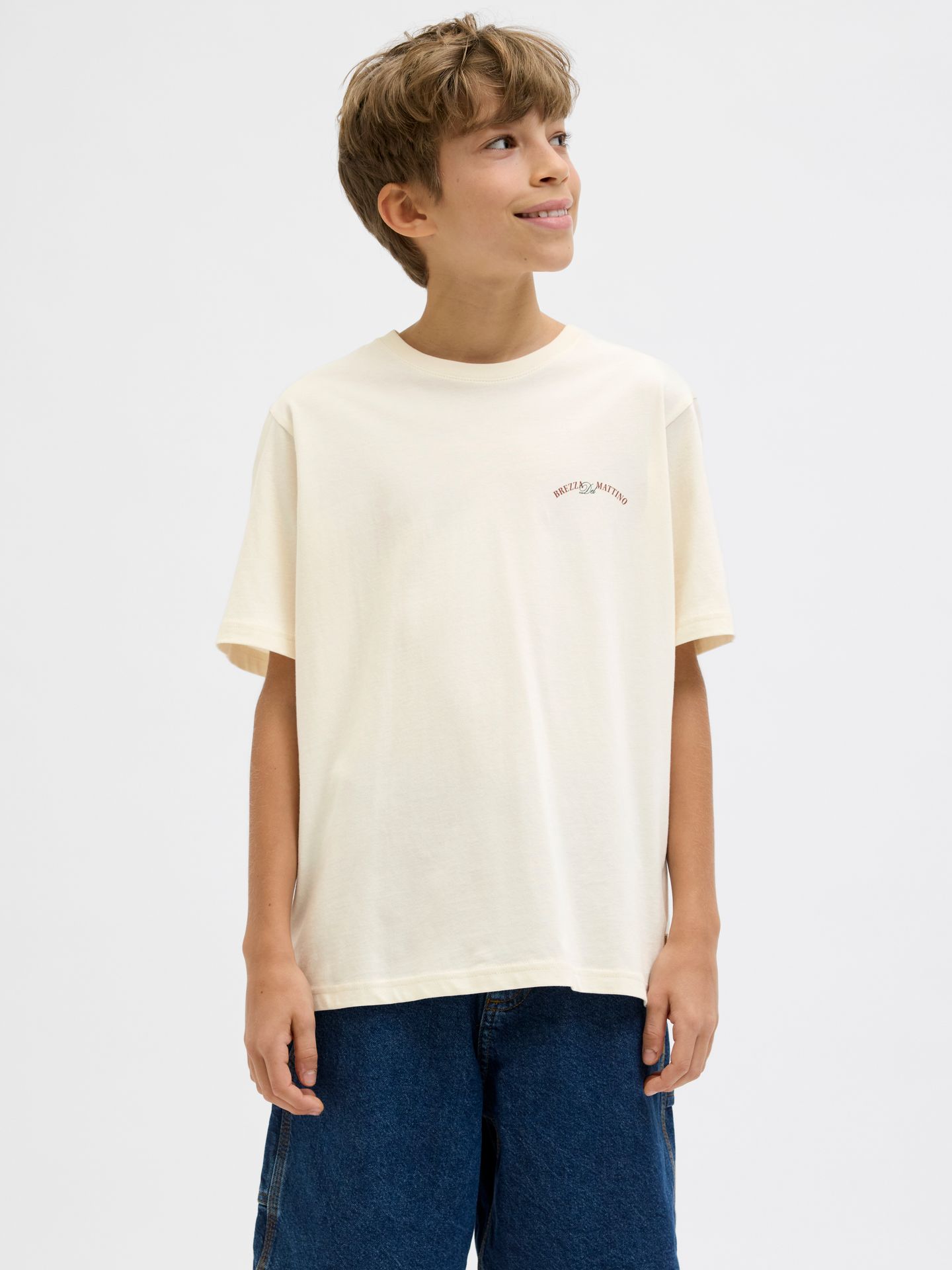 Jack & Jones JORHYDRA CUTOUT TEE SS CREW NECK JN Antique White 2900156452044