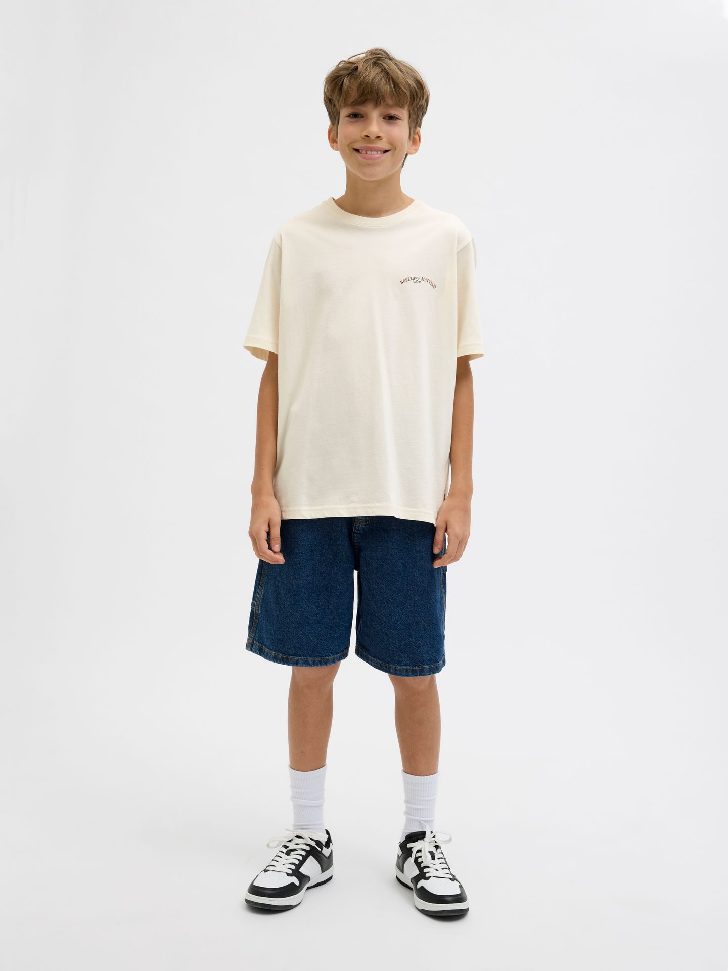 Jack & Jones JORHYDRA CUTOUT TEE SS CREW NECK JN Antique White 2900156452044