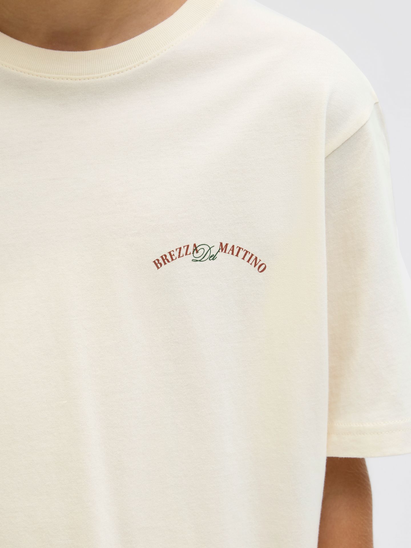 Jack & Jones JORHYDRA CUTOUT TEE SS CREW NECK JN Antique White 2900156452020