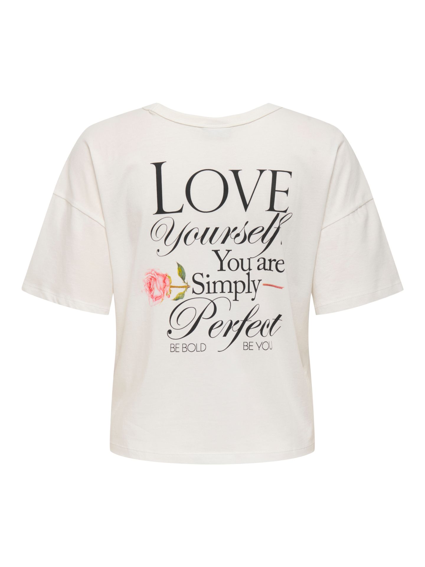 Only JDYSTAY S/S PRINT TOP JRS Cloud Dancer/FRONT/BACK LOVE 2900156462043