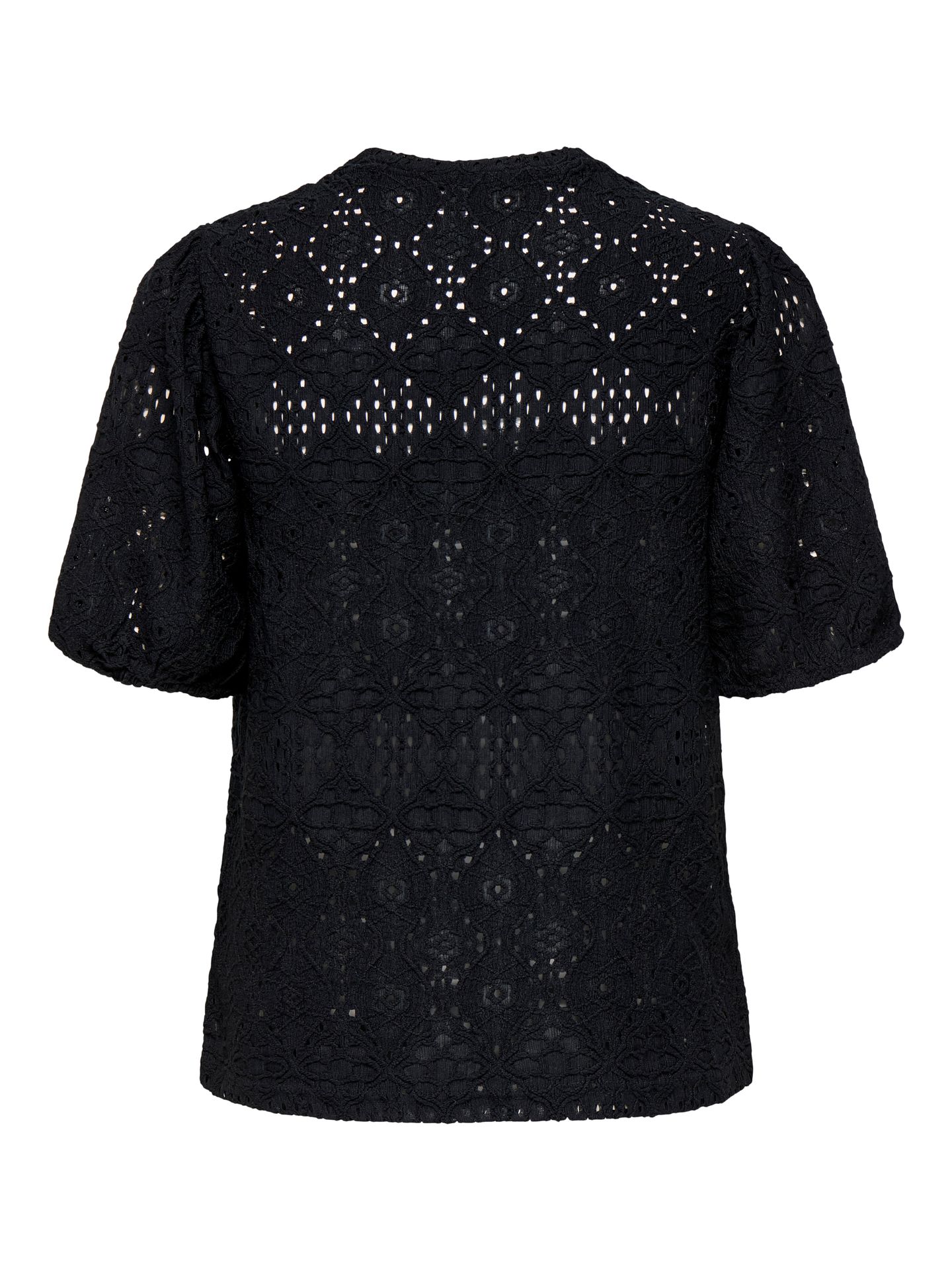 Only ONLLUZ S/S PUFF SLEEVE TOP JRS Black 2900156467048
