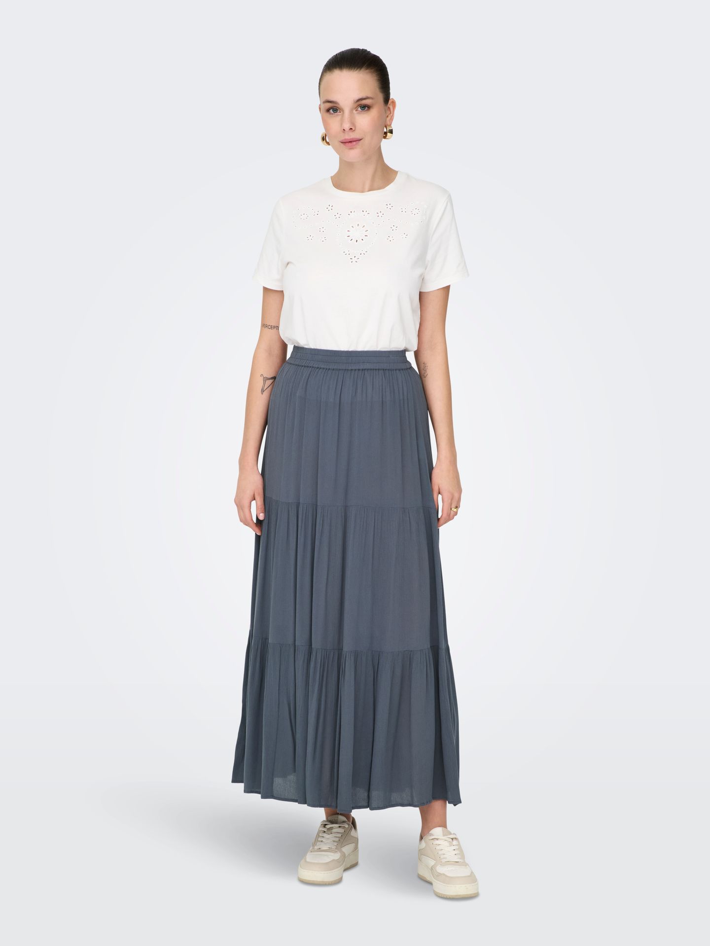 Only ONLMIKKA LIFE LONG SKIRT WVN NOOS Ombre Blue 2900156472011