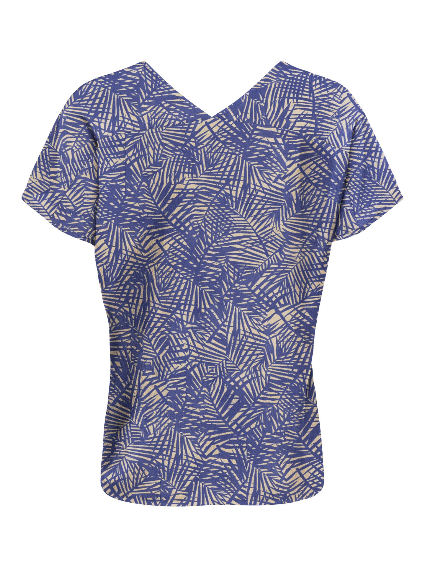 Only ONLNOVA LIFE VIS S/S EMMY TOP AOP Skipper Blue/671 Vacay leaf 2900156474053