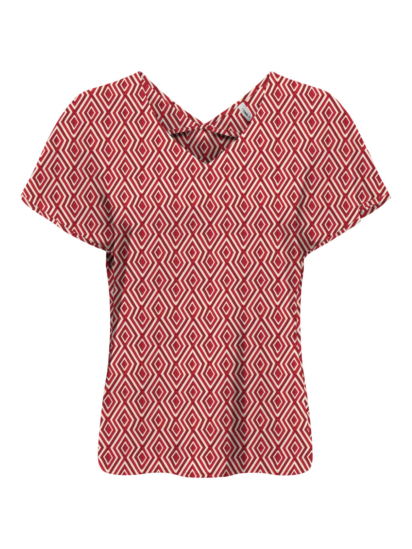 ONLNOVA LIFE VIS S/S EMMY TOP AOP