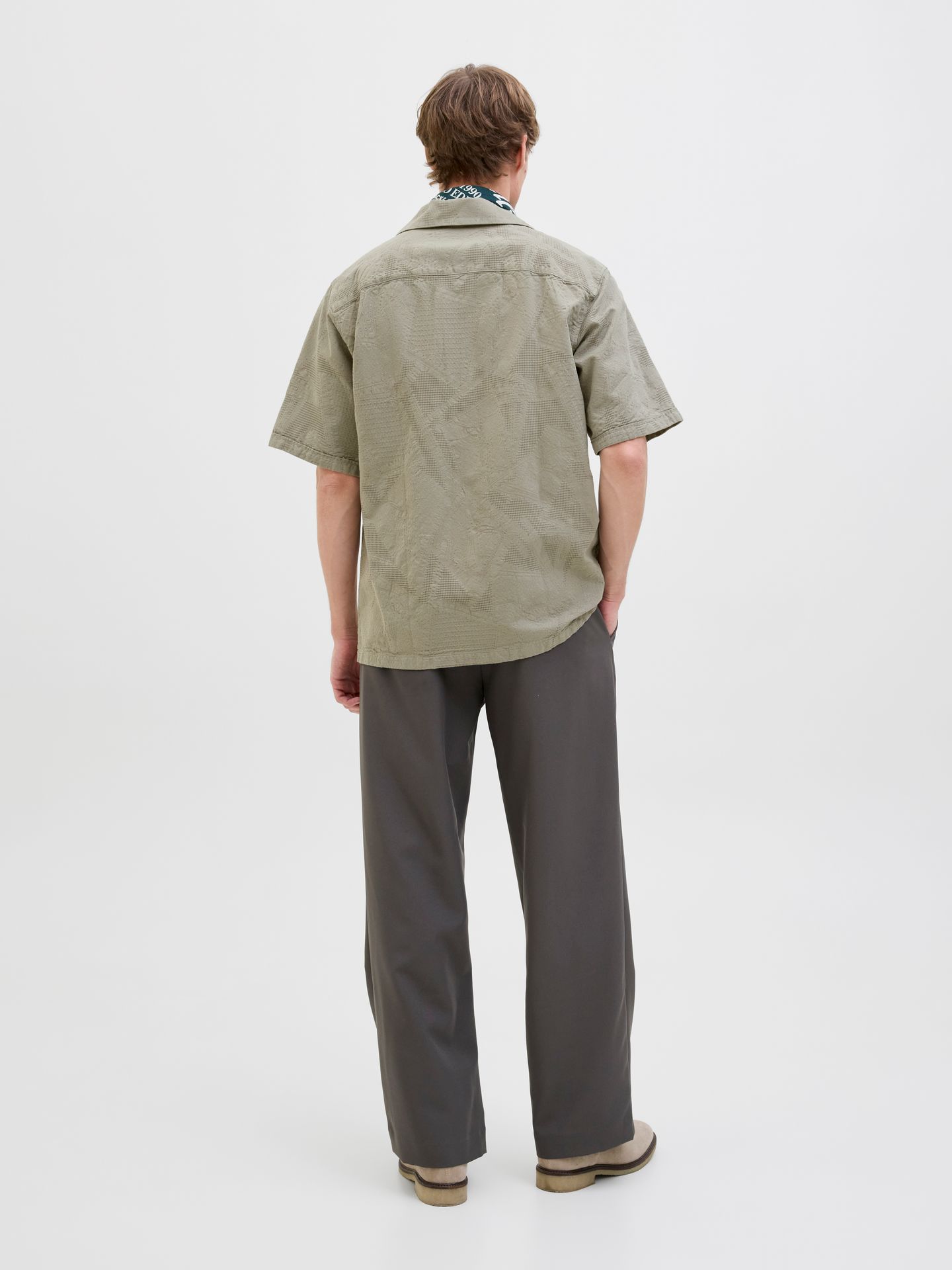 Jack & Jones JPRBLULUKE JACQUARD RESORT S/S SHIR Elmwood 2900156486018