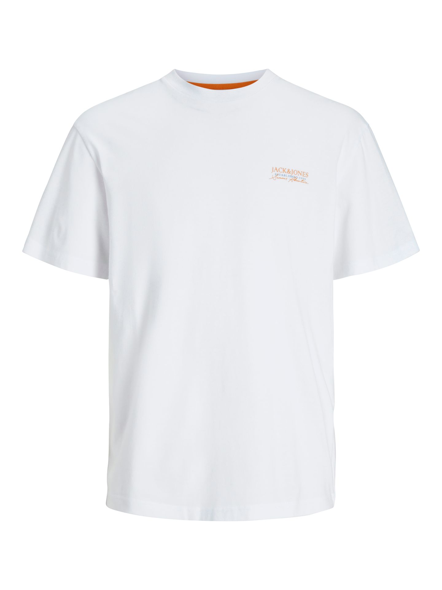 Jack & Jones JJSUMMER VIBES TEE SS CREW NECK LN White 2900156483048