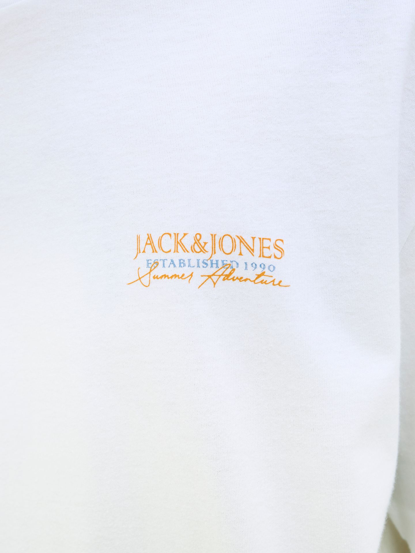 Jack & Jones JJSUMMER VIBES TEE SS CREW NECK LN White 2900156483017