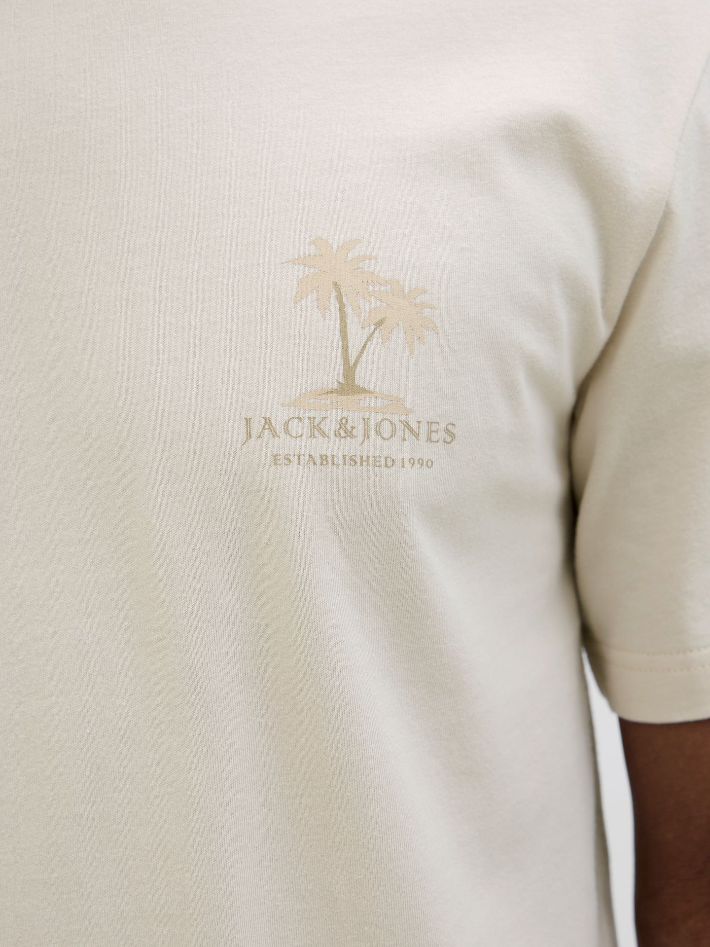 Jack & Jones JJSUMMER VIBES TEE SS CREW NECK LN Moonbeam 2900156482041