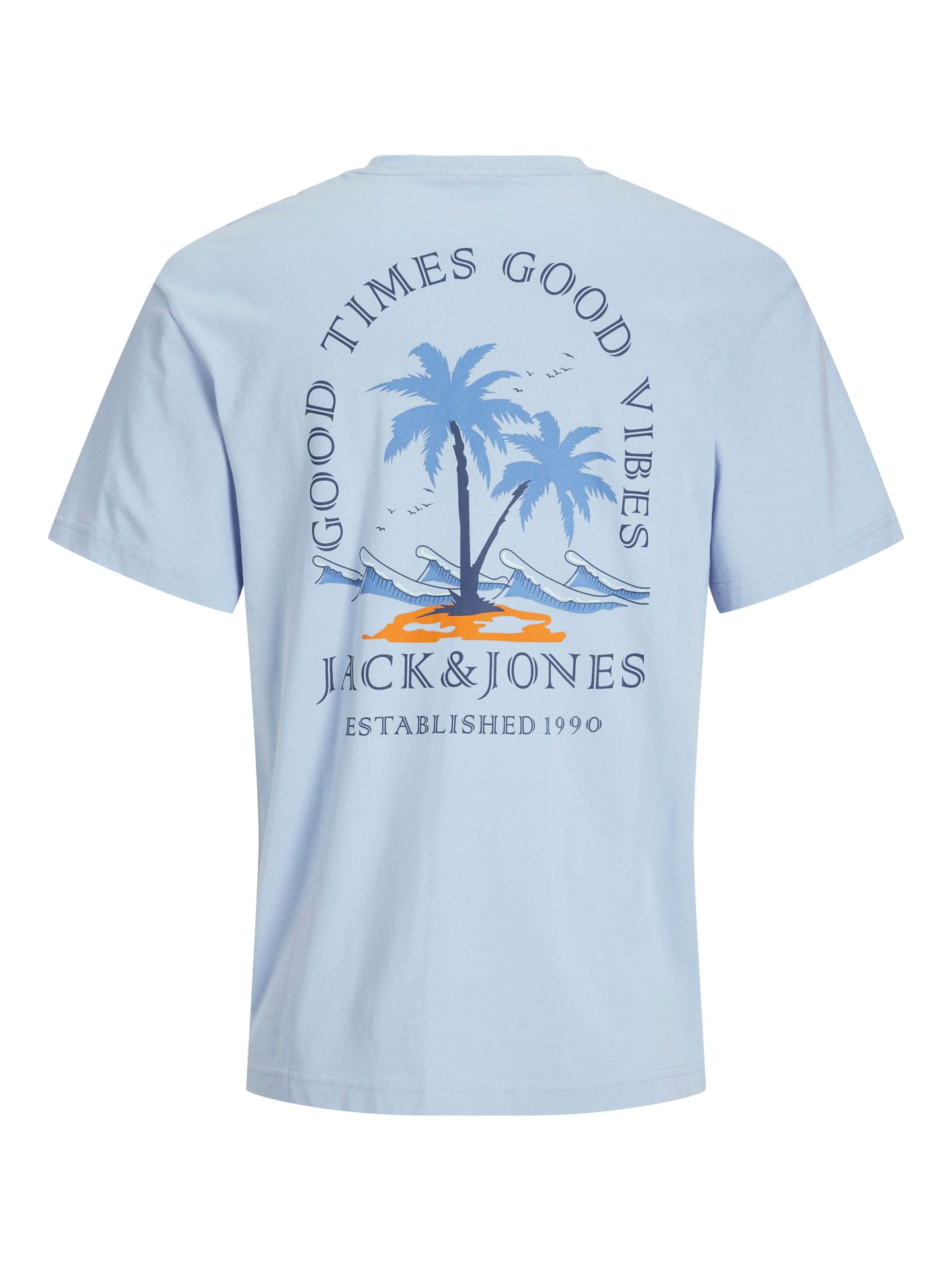 Jack & Jones JJSUMMER VIBES TEE SS CREW NECK LN Chambray Blue 2900156481051