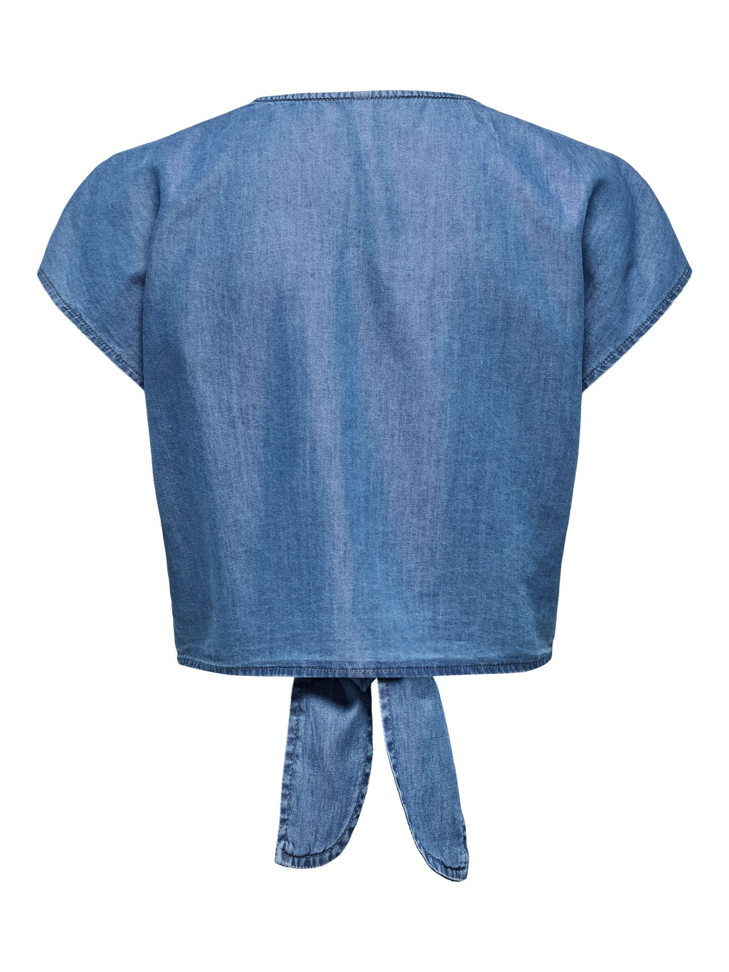 Only ONLBEA SIESTA SS KNOT DNM SHIRT BJ Medium Blue Denim 2900156484014