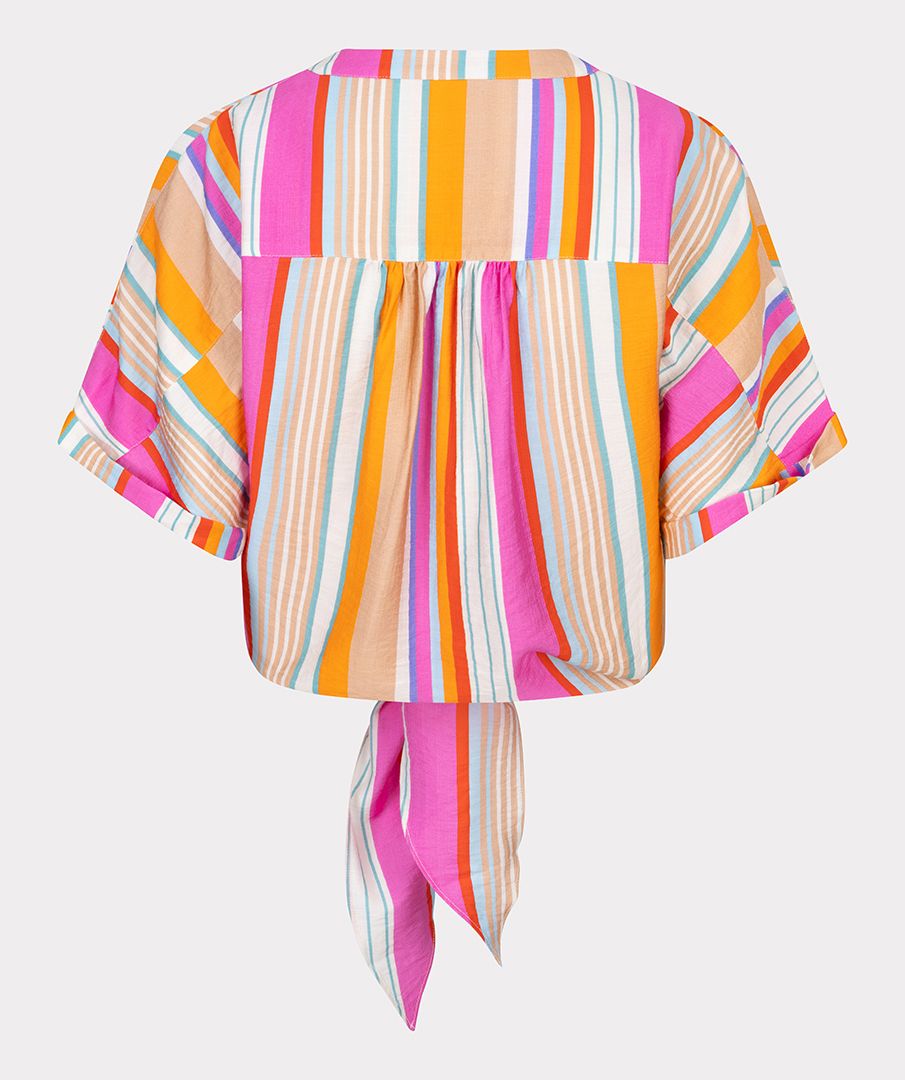 Esqualo Blouse knot striped 999 print 2900156491142