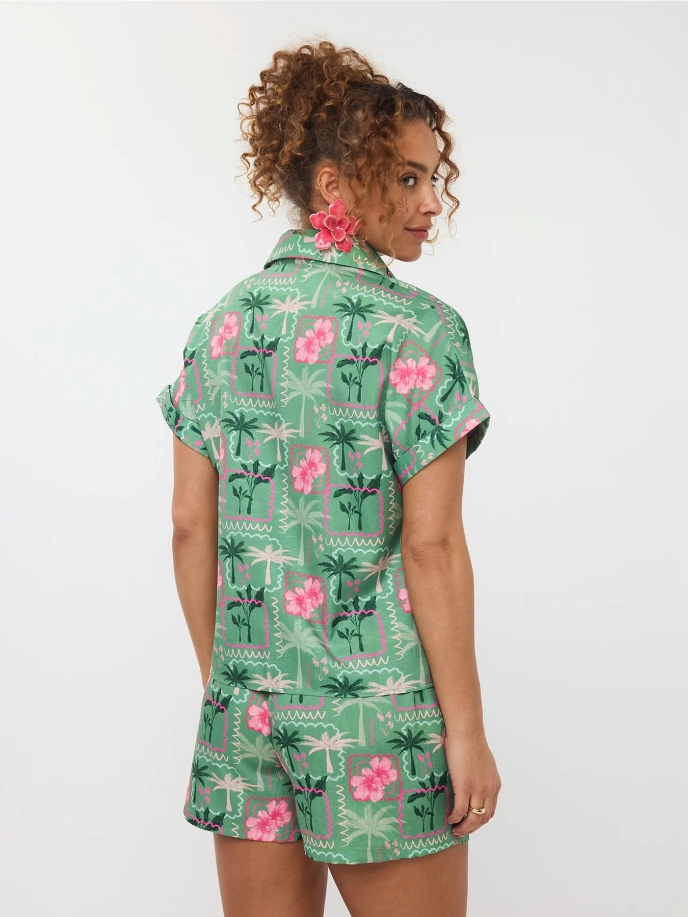 Ydence Blouse Tina Green Palms 2900156505030