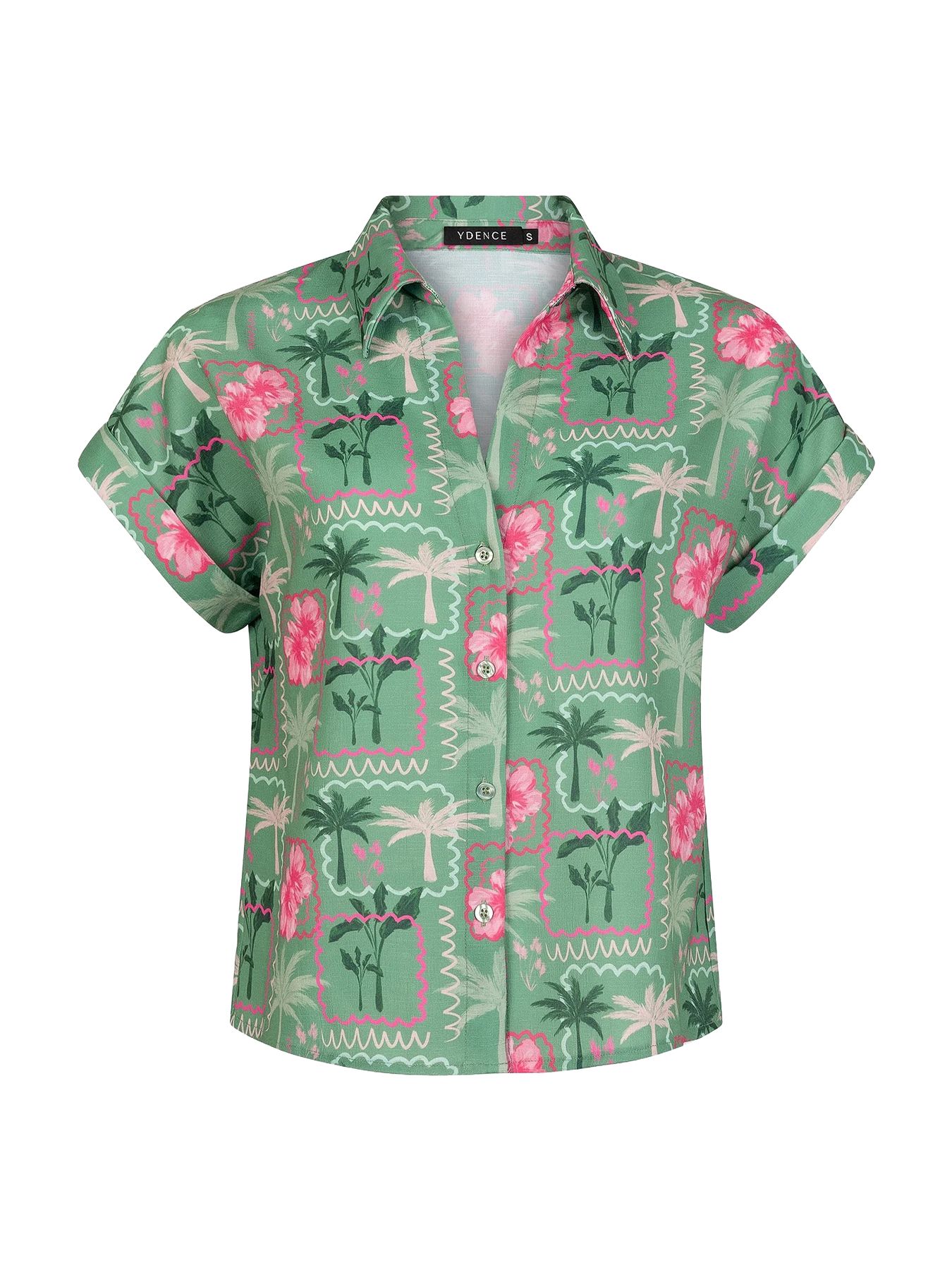 Ydence Blouse Tina Green Palms 2900156505030
