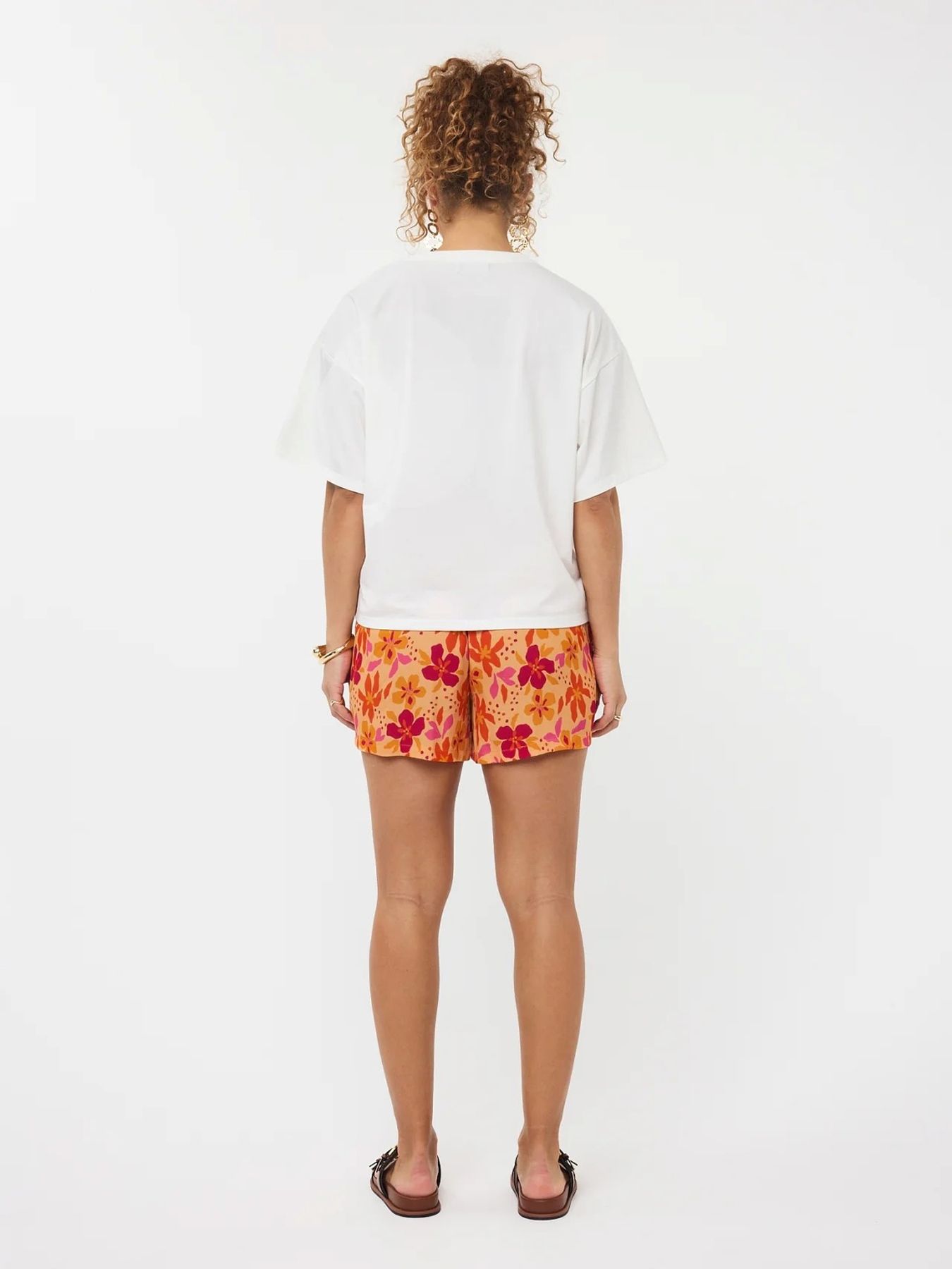 Ydence T-shirt Palm trees Off white/multi 2900156508062