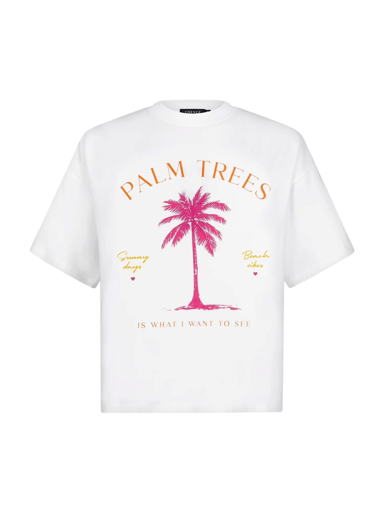 Ydence T-shirt Palm trees Off white/multi 2900156508062