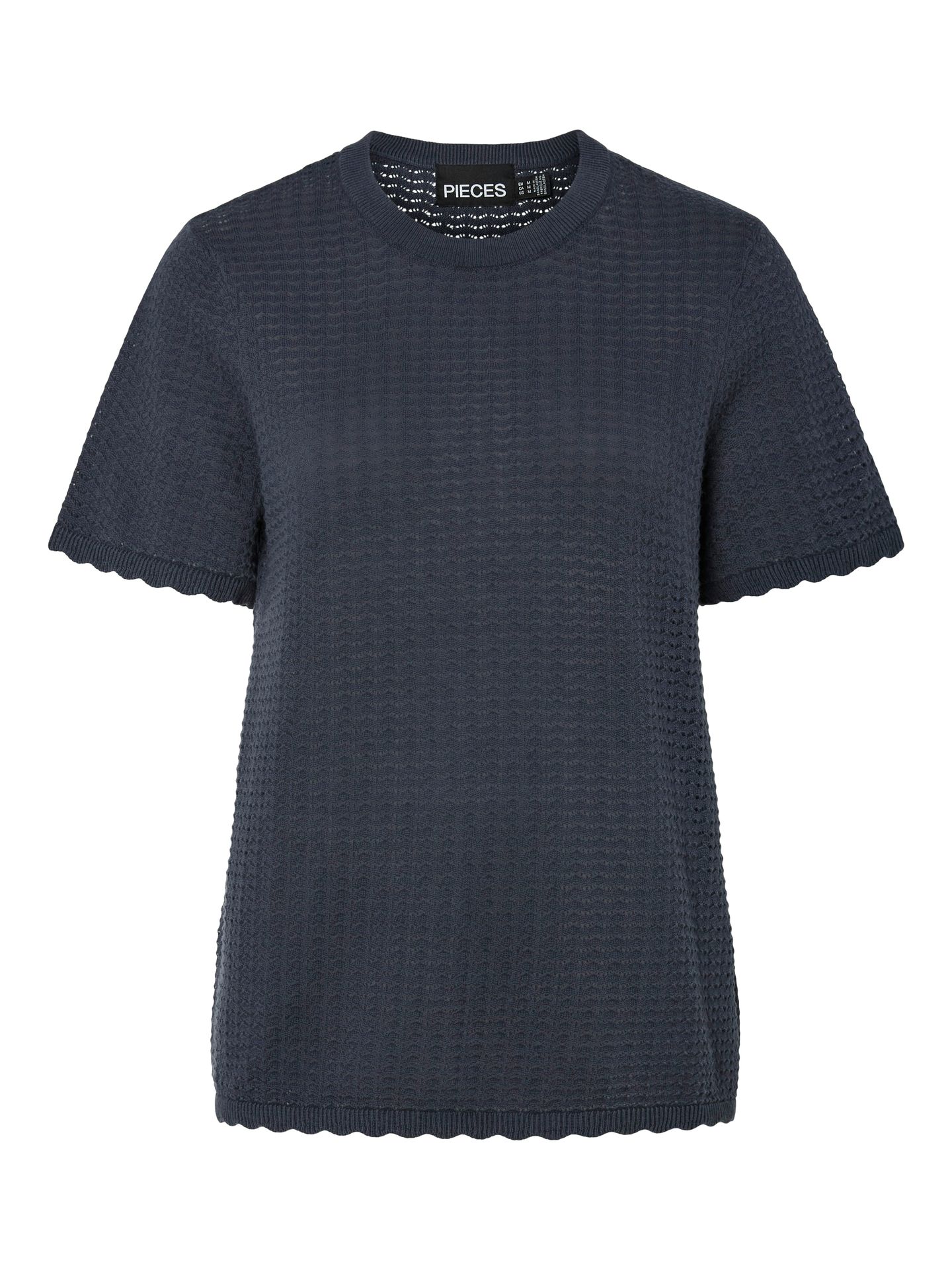 Pieces PCSCOUT SS O-NECK KNIT BC Ombre Blue 2900156515015