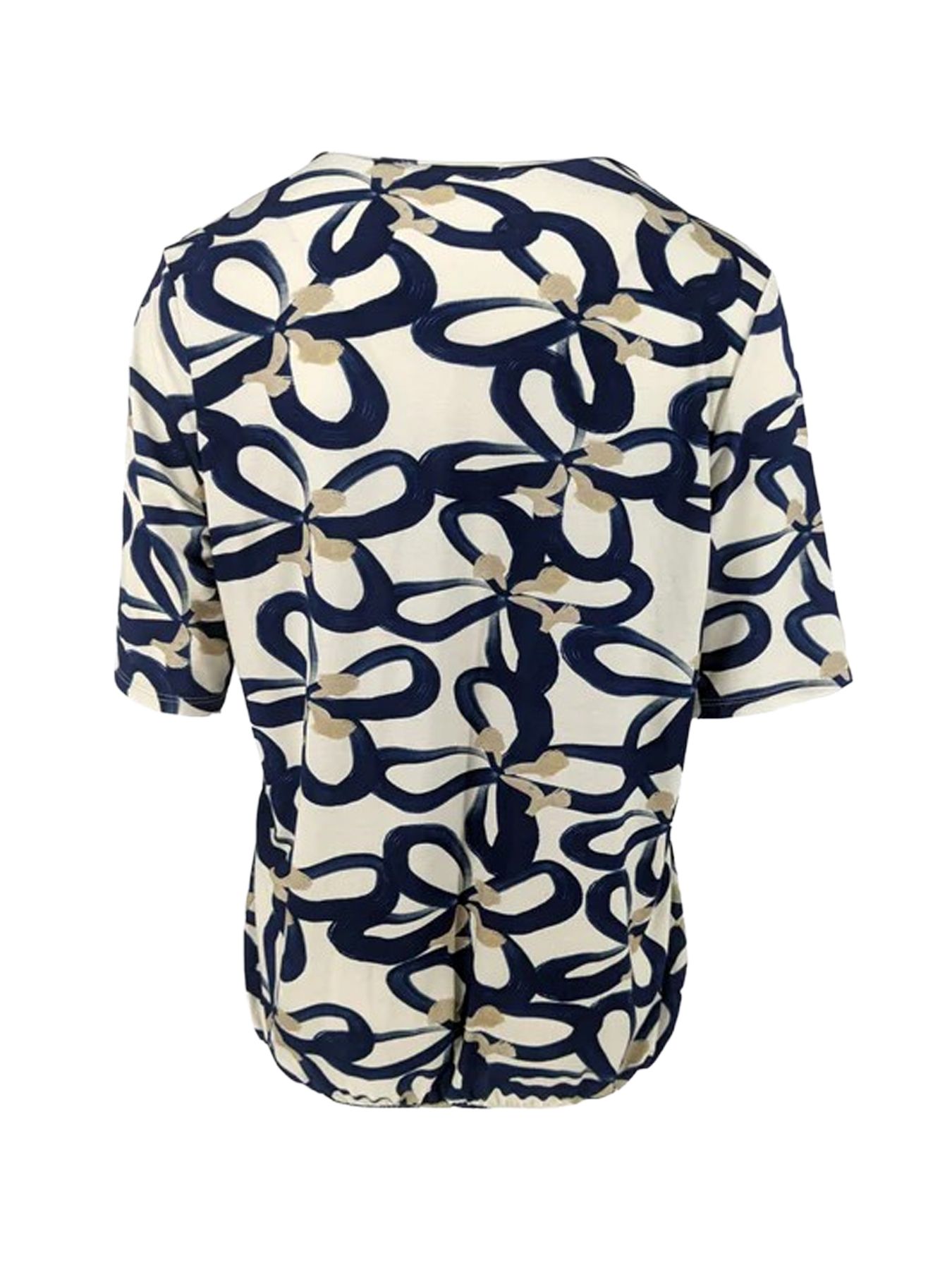 Fos Fashion 6980 Sisi bloem minimal Navy 2900156522044