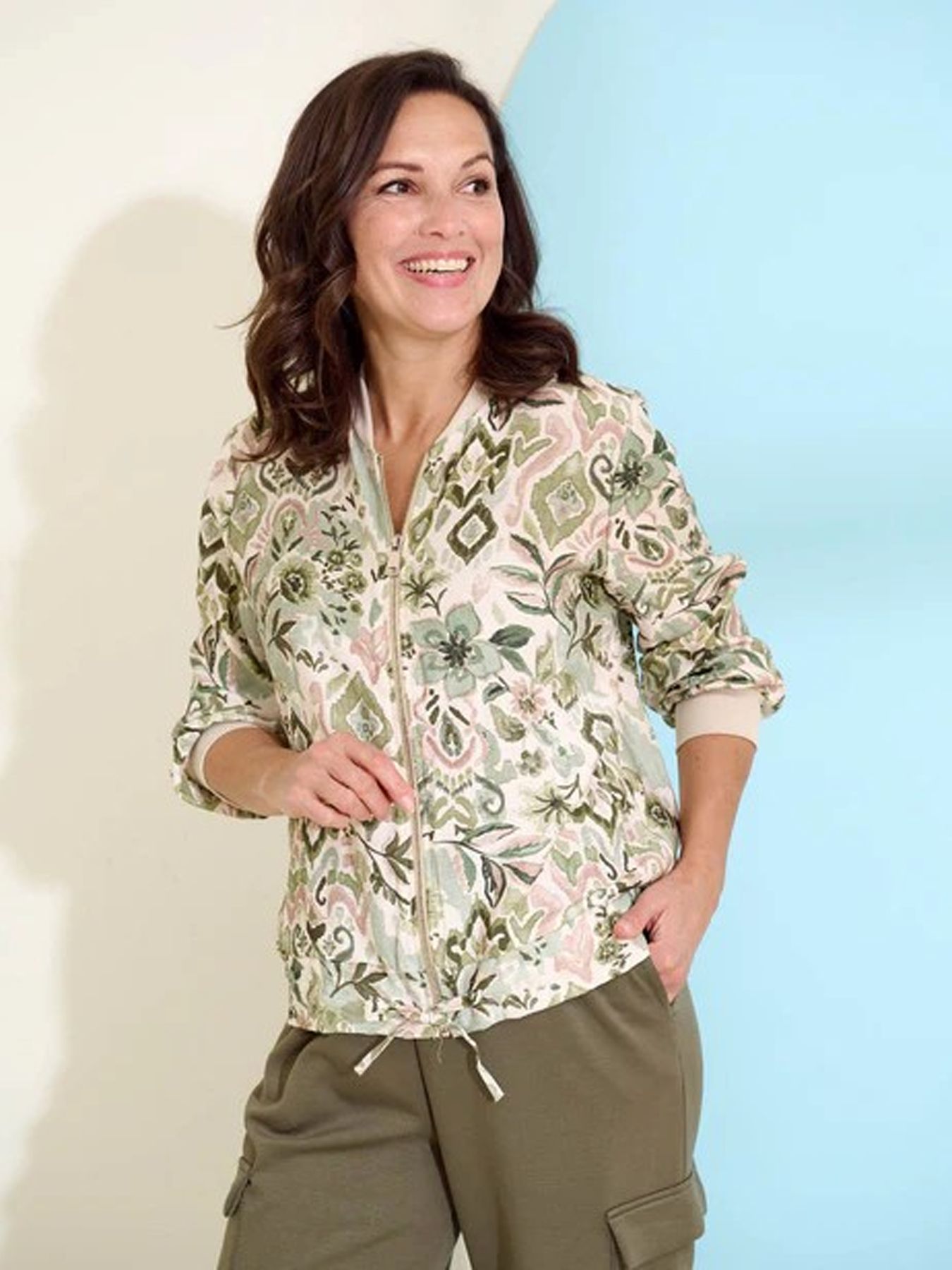 Fos Fashion 7365 Jack bambi koord bloem ikat Army 2900156536034