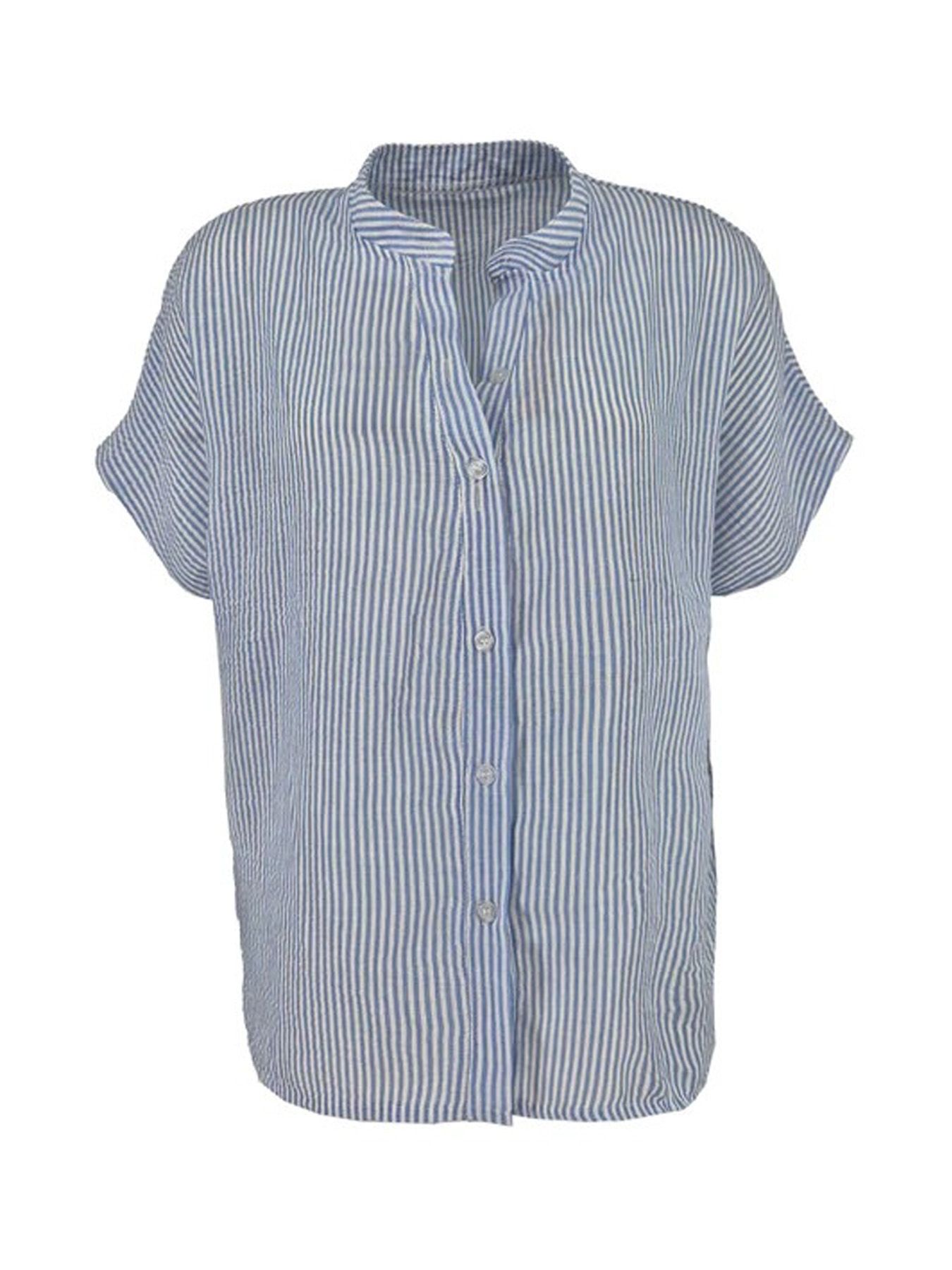 Fos Fashion 7394 Blouse Katie classic streep Licht blauw 2900156884074