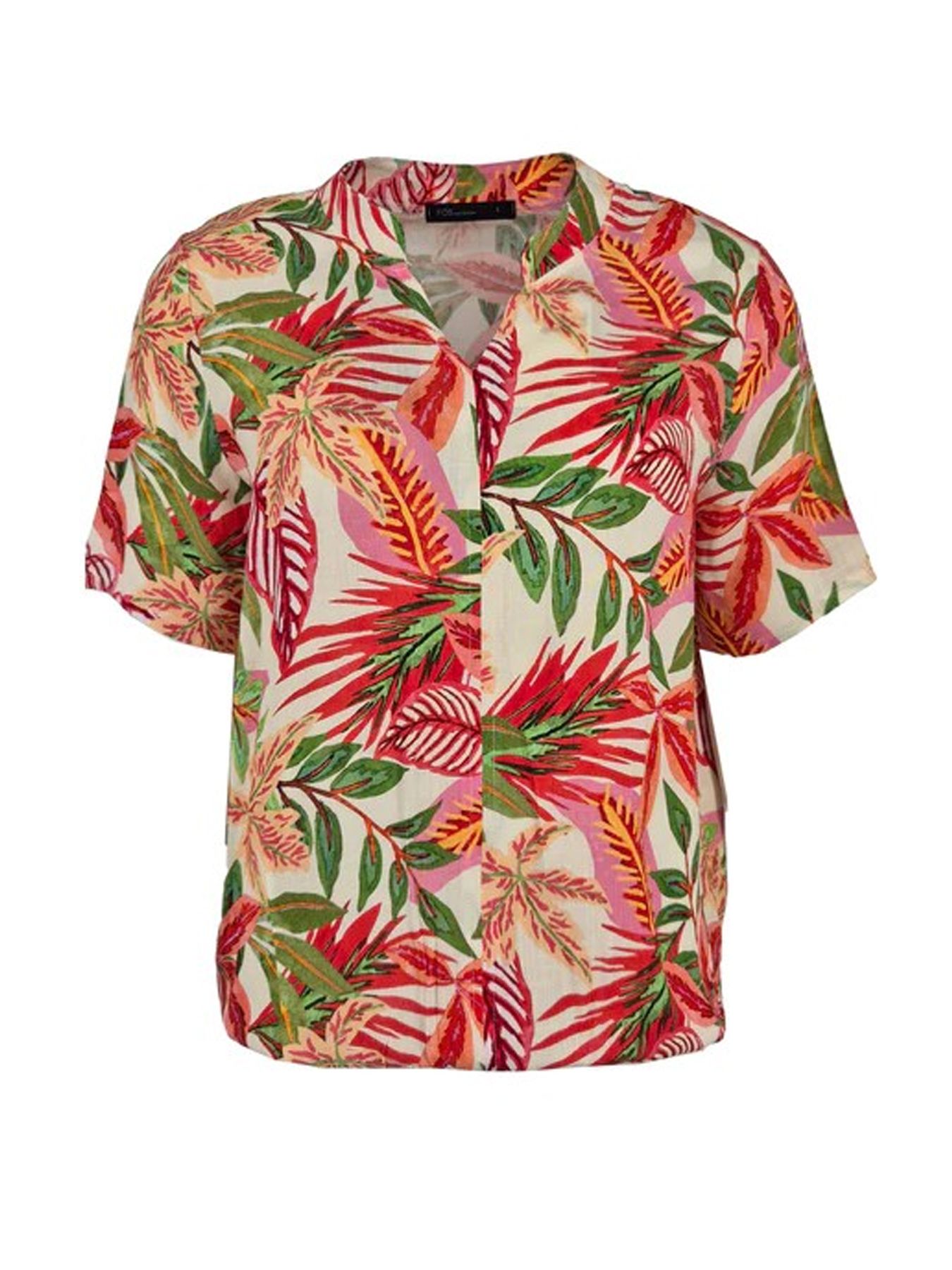 Fos Fashion 7371 Top Doortje boeket Rood 00113315-R2