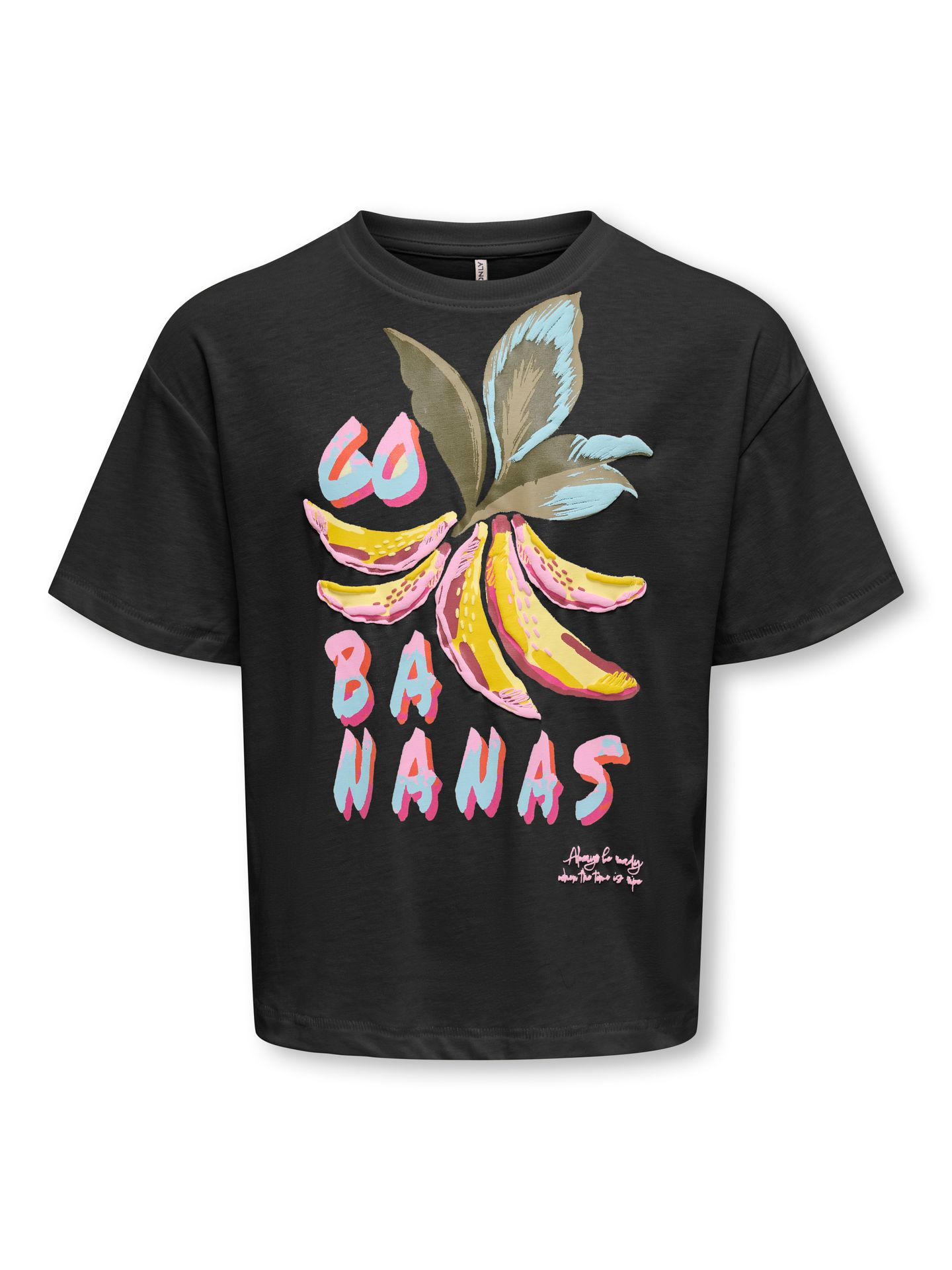 Only KOGBLINIS LIFE S/S LOOSE TOP BOX JR Black/Rad 2900156554038