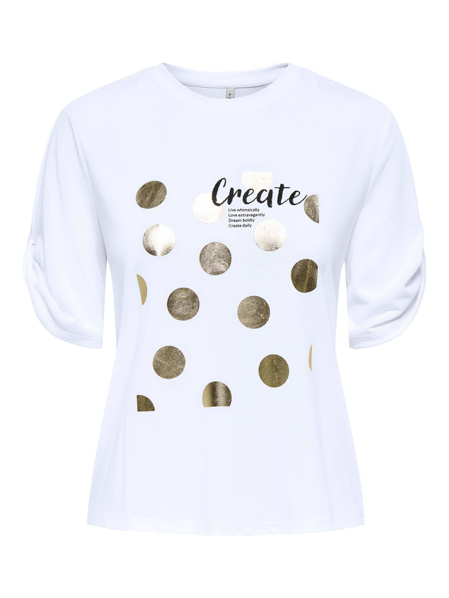 Only ONLFREE LIFE S/S CREATE TOP BOX JRS Bright White/HEART 00113325-EKA26011400000290