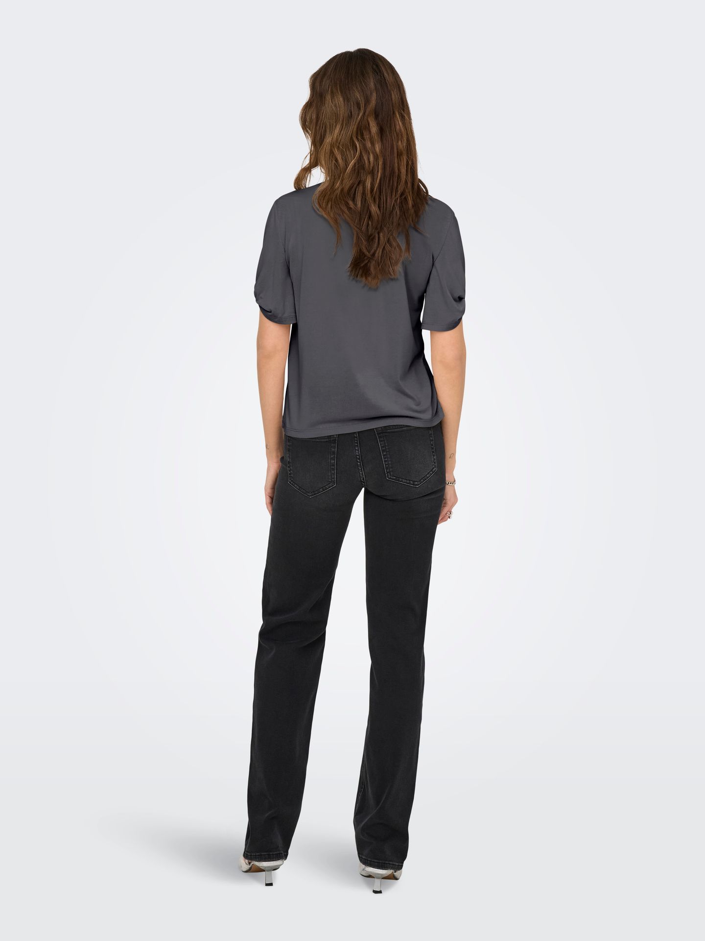 Only ONLFREE LIFE S/S CREATE TOP BOX JRS Blackened Pearl/Vibes 2900156557039