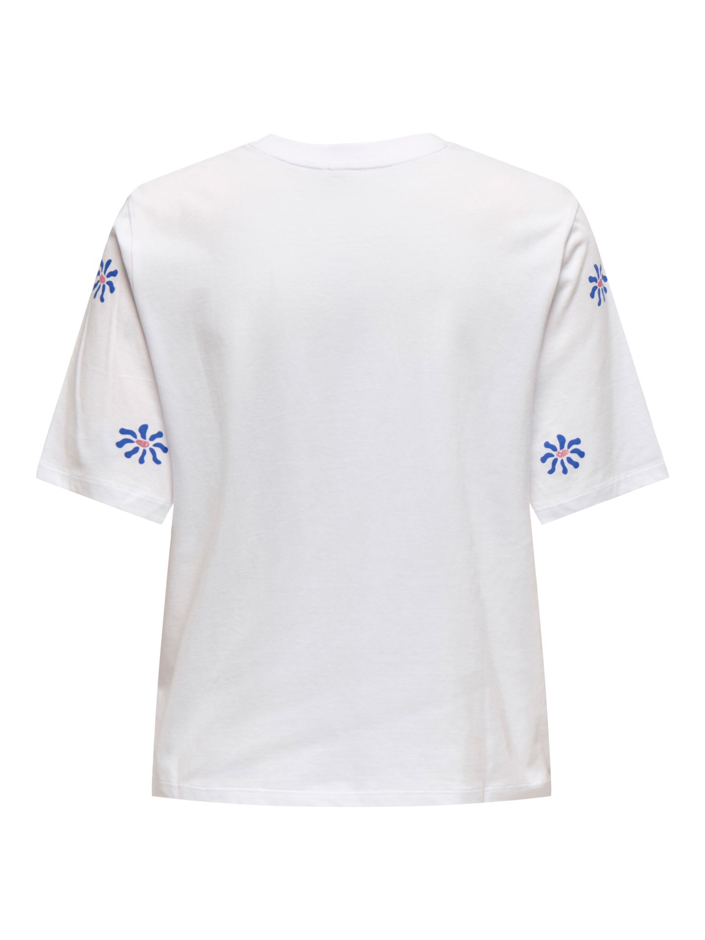Only ONLRITA S/S FLOWER TOP BOX JRS Bright White/Heart 00113326-EKA26011400000226