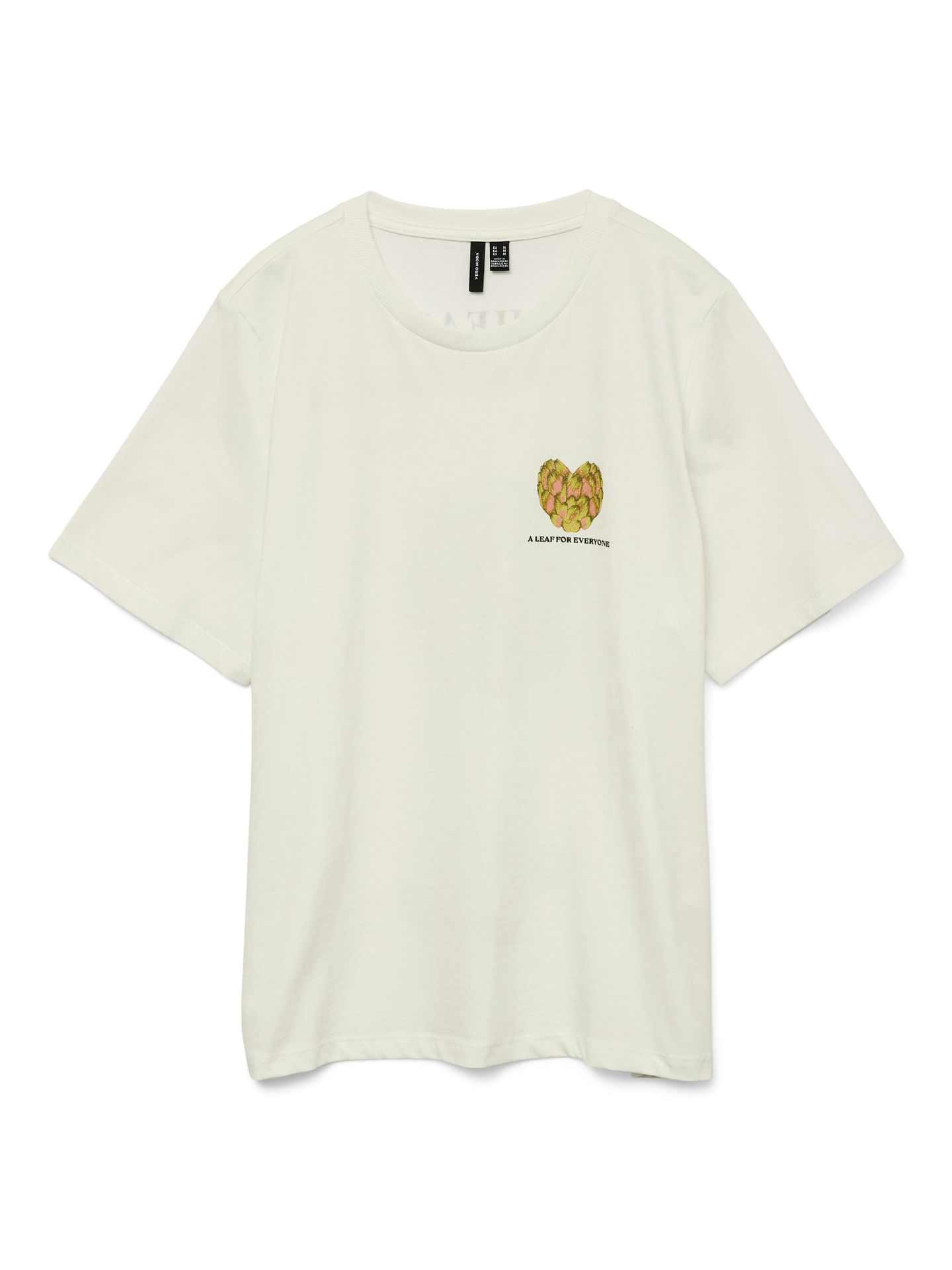 Vero Moda VMAYA CATY SS TOP BOX JRS GA Snow White/Artichoke 2900156566017