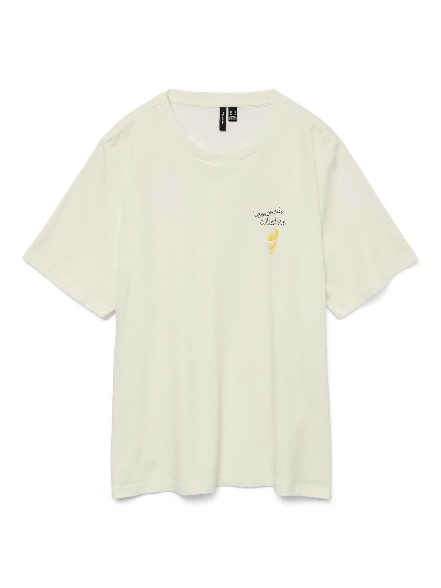 Vero Moda VMAYA CATY SS TOP BOX JRS GA Snow White/Lemonade 2900156564037