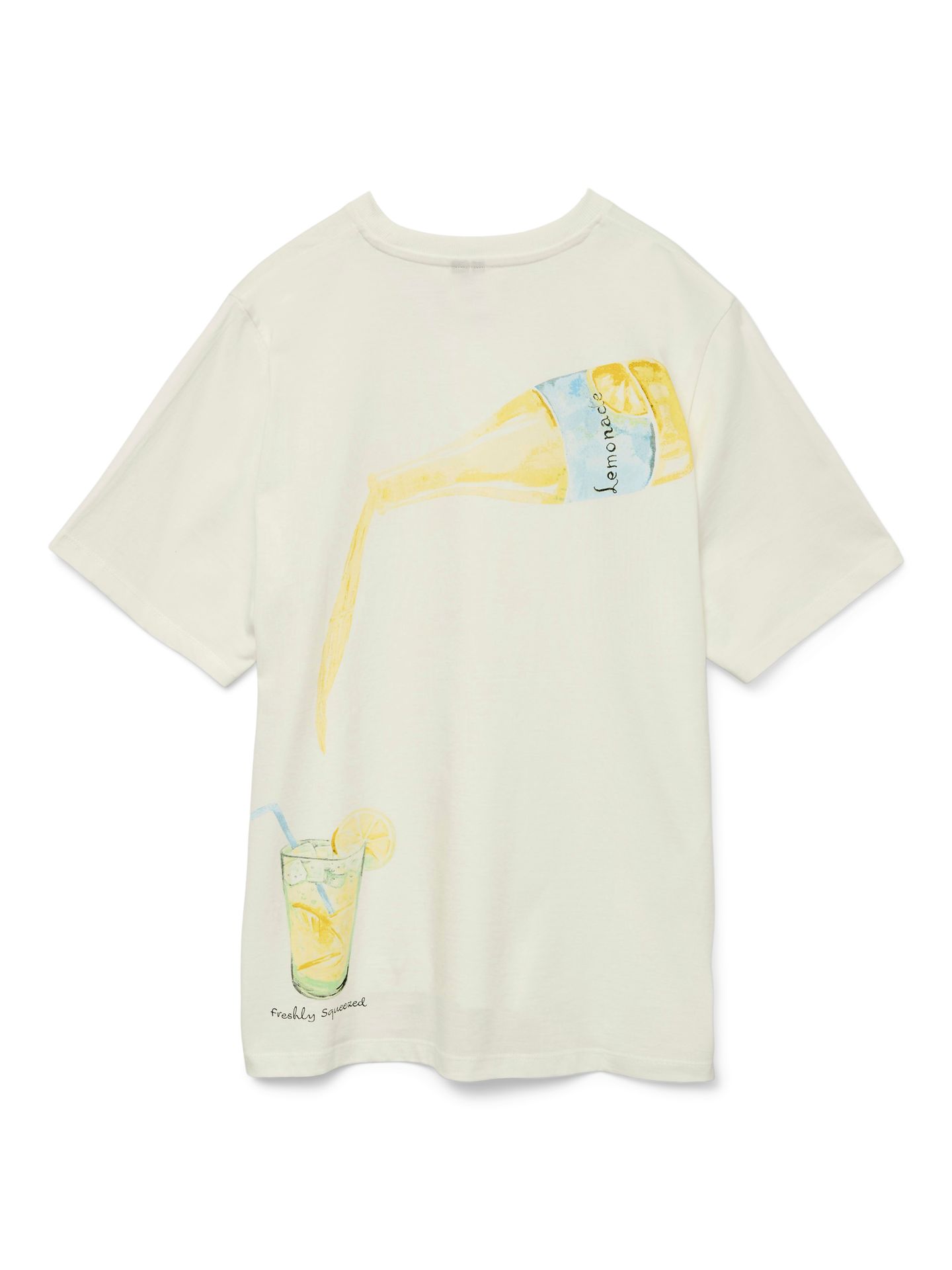 Vero Moda VMAYA CATY SS TOP BOX JRS GA Snow White/Lemonade 2900156564037