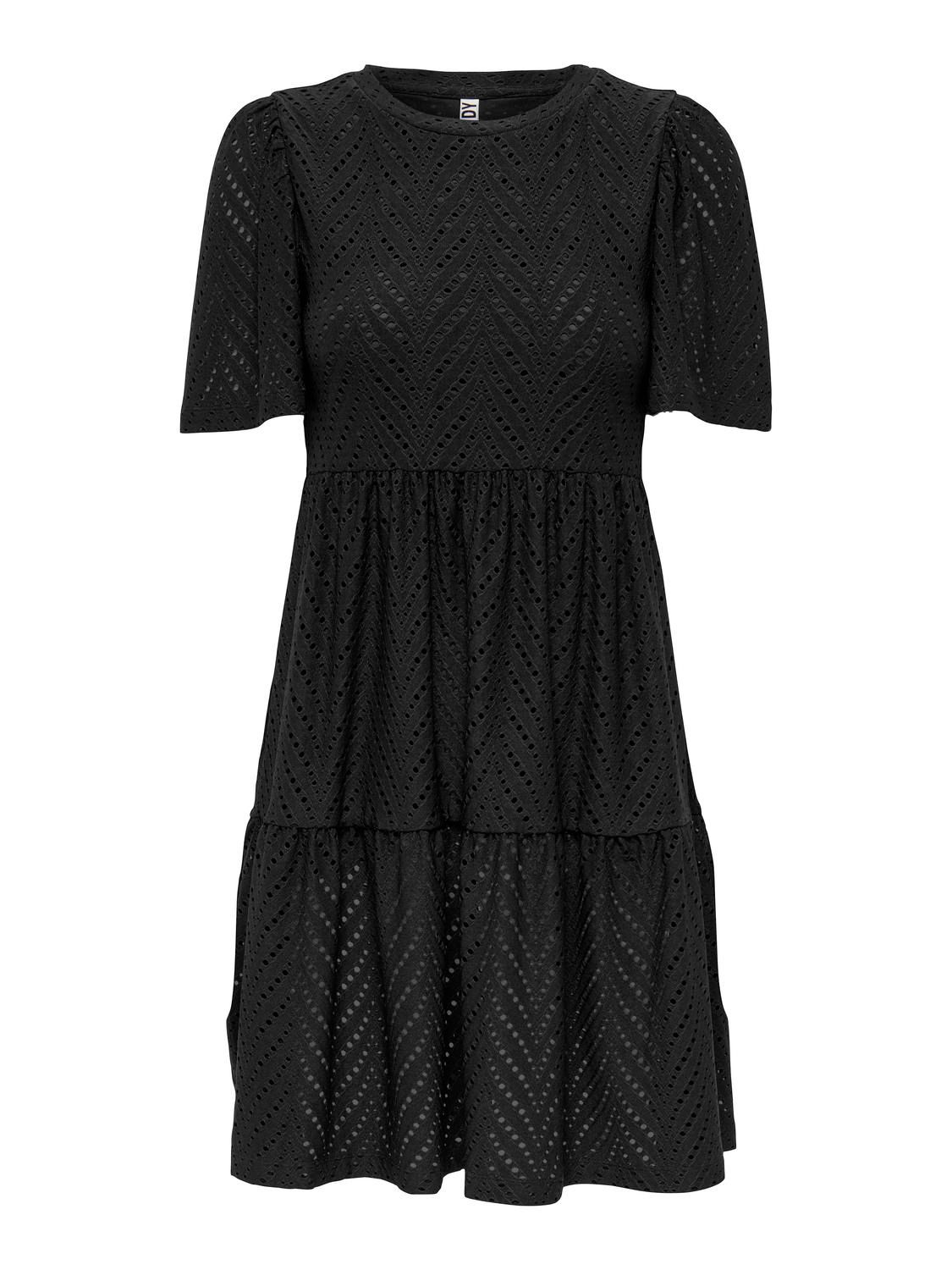 Only JDYCARLA CATHINKA S/S DRESS JRS NOO Black 2900156570045