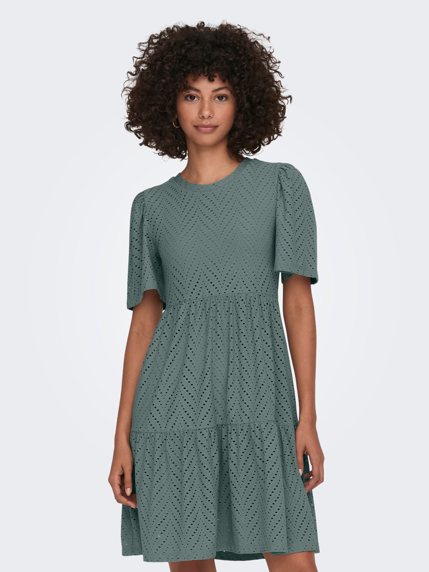 Only JDYCARLA CATHINKA S/S DRESS JRS NOO Chinois Green 2900156567045