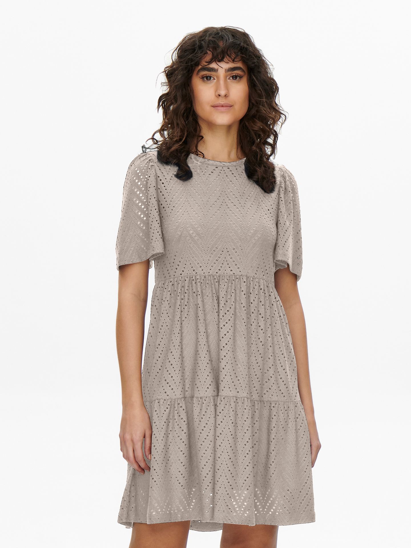 Only JDYCARLA CATHINKA S/S DRESS JRS NOO Chateau Gray 00113328-EKA26011400001596
