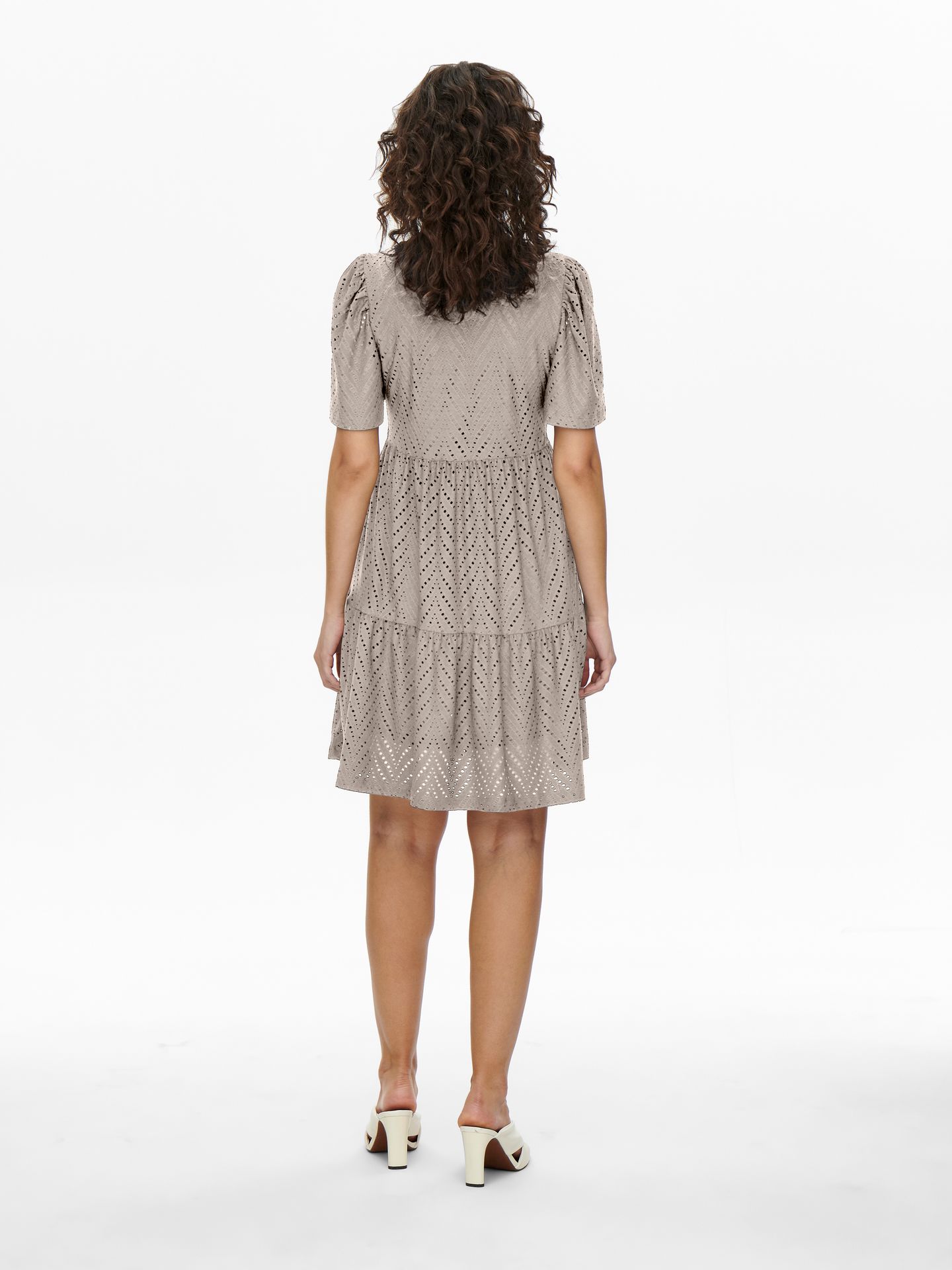 Only JDYCARLA CATHINKA S/S DRESS JRS NOO Chateau Gray 2900156569063